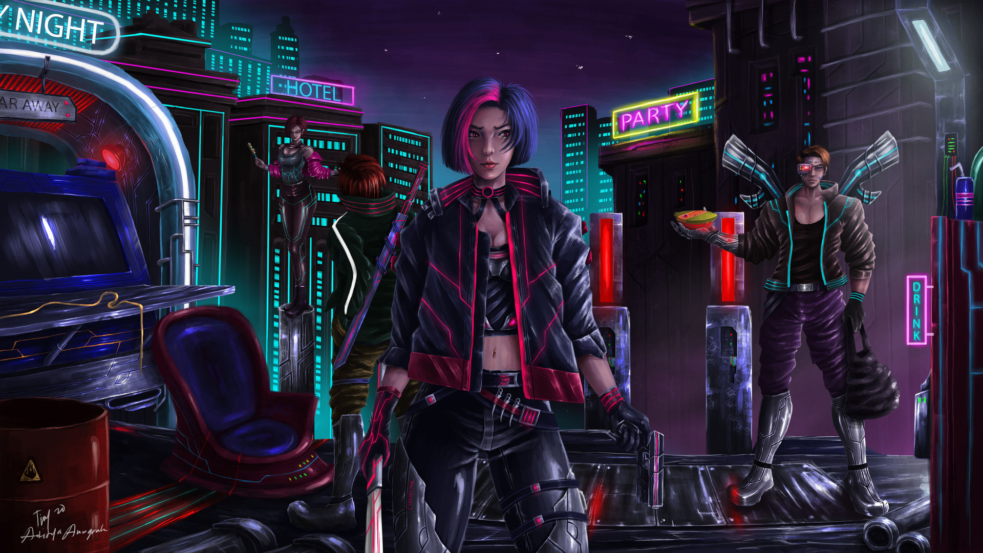 Wallpaper #_X2V9I4Bnwiau_P6og_p8 1920x1080 Resolution Cyberpunk 4K Gaming 1080p Laptop Full HD Wallpaper