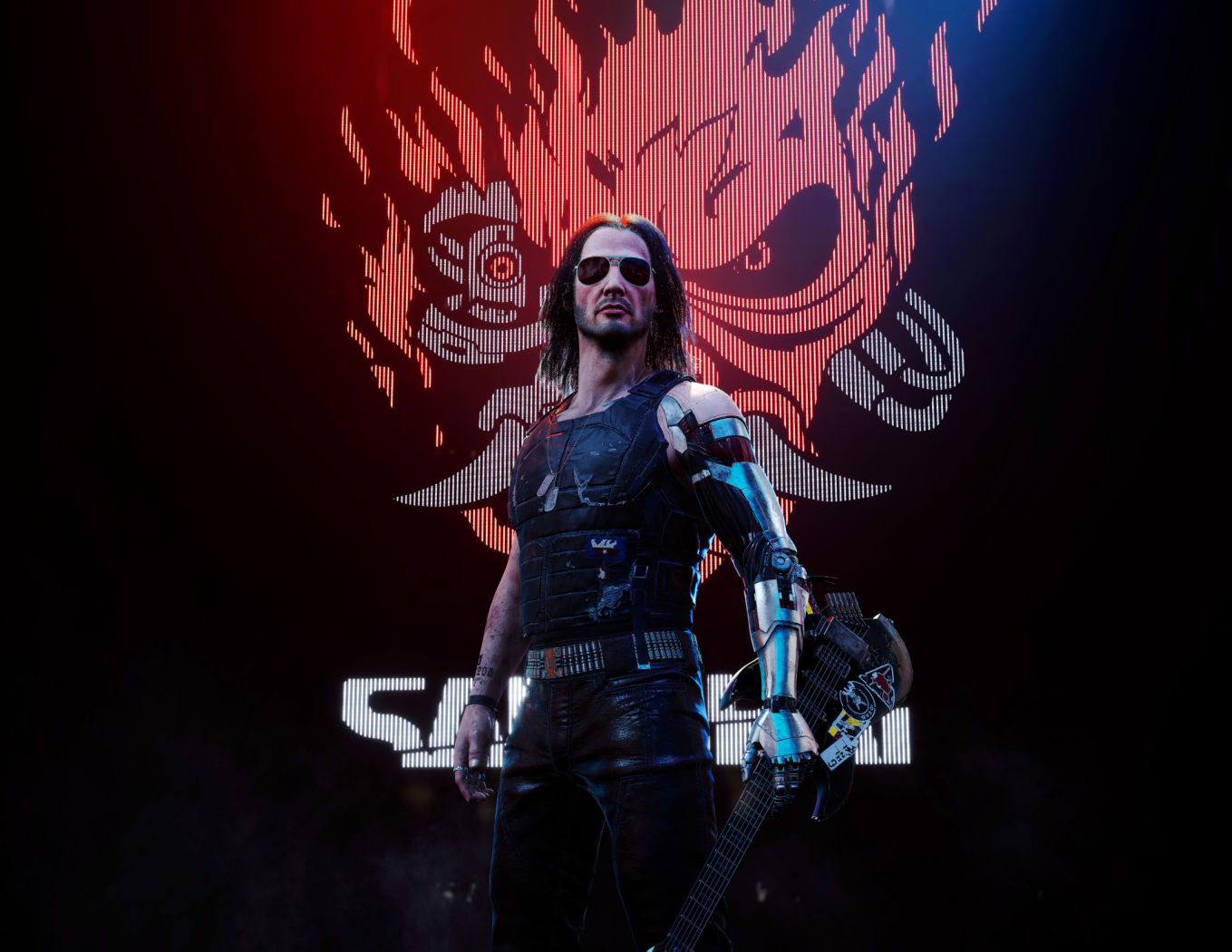 Wallpaper #WBlRBI8BtGB6xQ78lE7o43 1359x1050 Cyberpunk 2077 Johnny Silverhand 4K 1359x1050 Resolution