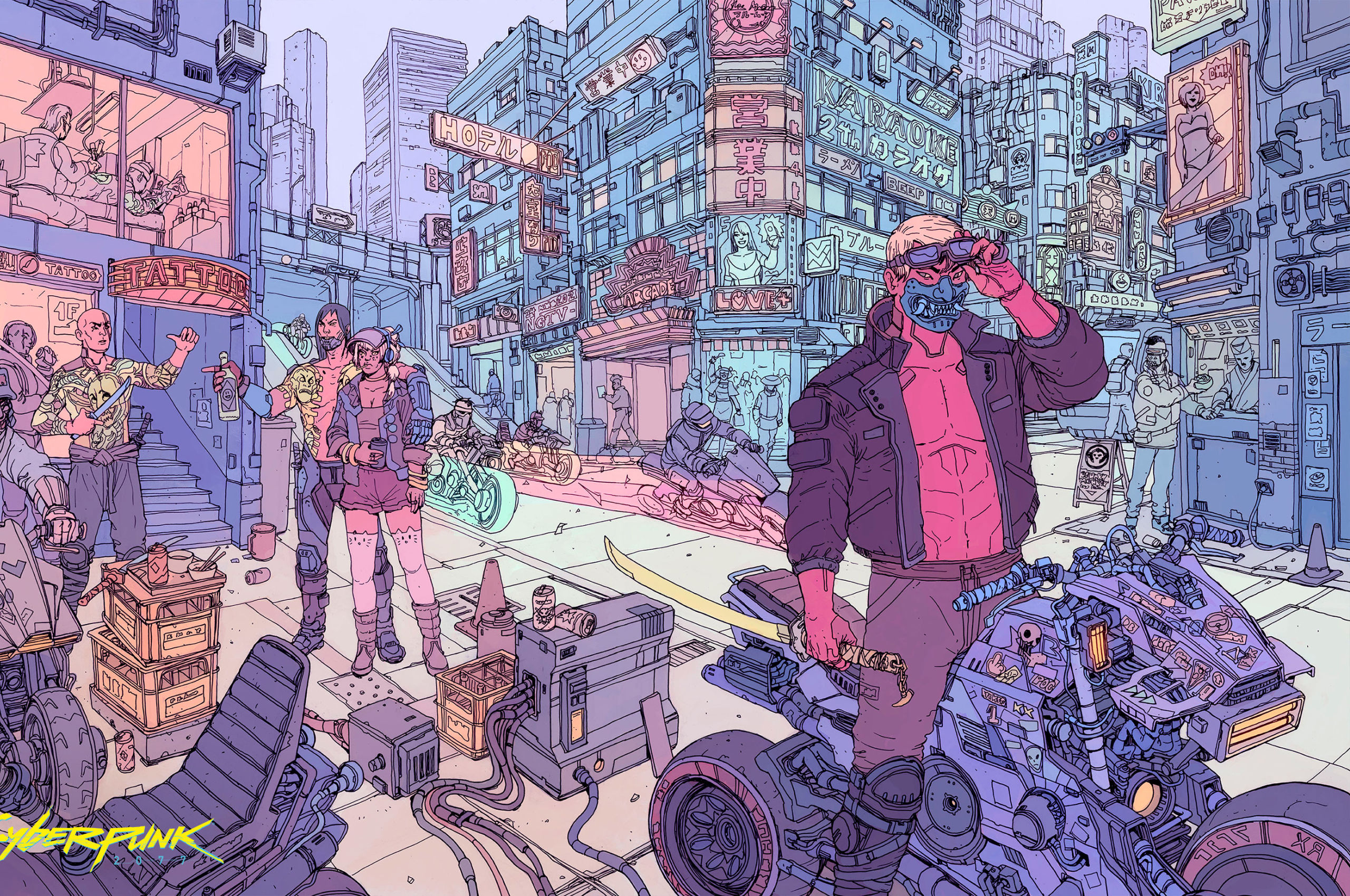 Wallpaper #SLhR2ZIBJvJKYCmEiexE77 2560x1700 Resolution Cyberpunk 2077 Cool Concept Art Chromebook Pixel