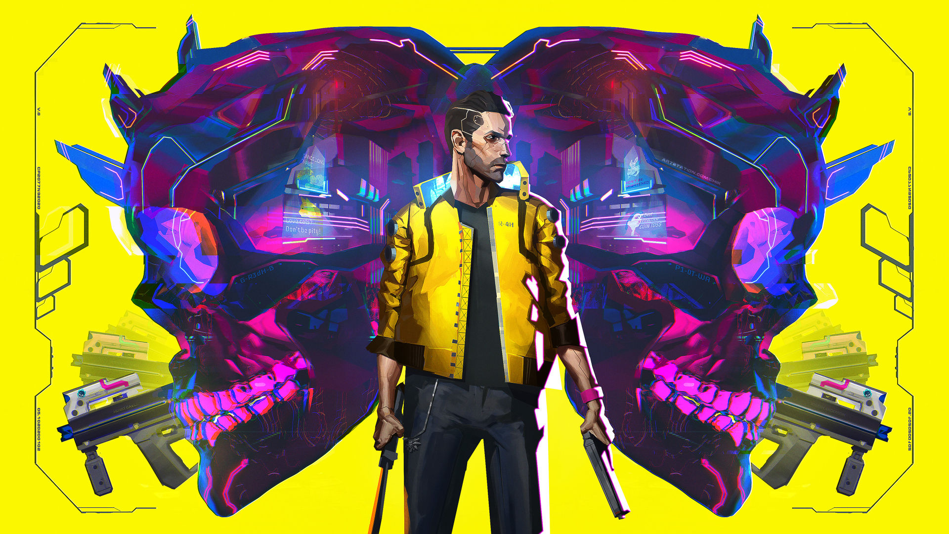 Wallpaper #bqU_OJMBVBiSkHCaEY0z82 1920x1080 Resolution Cyberpunk 2077 Illustration 2020 1080p Laptop Full