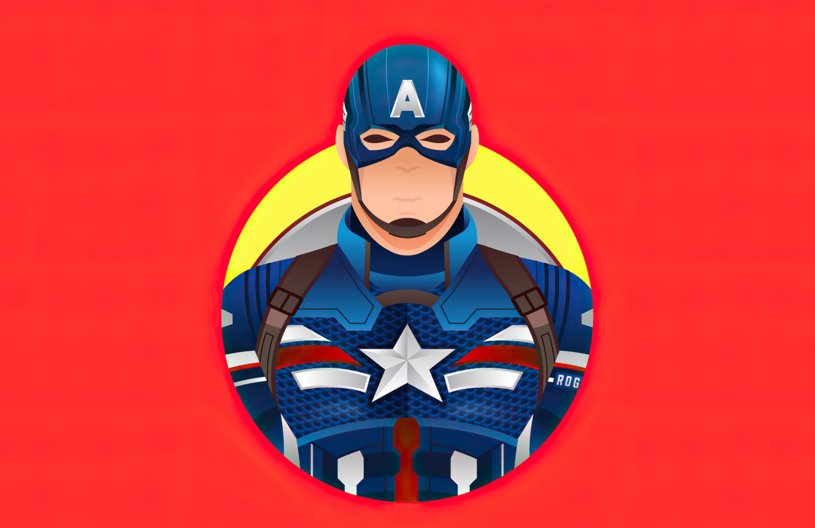 Wallpaper #JDHWNZMB5zzyi_yYm1im173 1676x1085 Captain America 4K Red Minimalist 1676x1085 Resolution