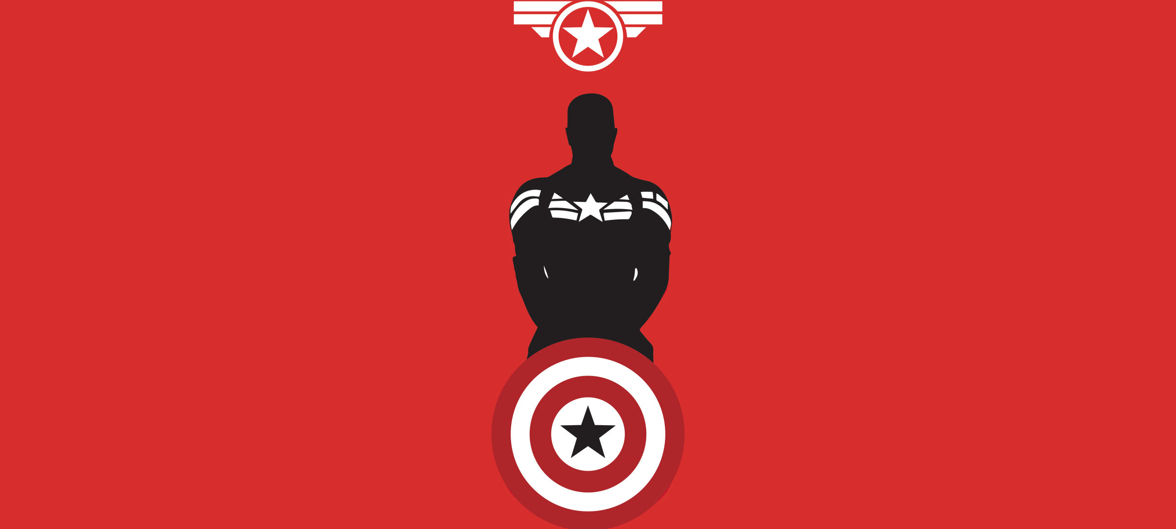Wallpaper #LXQJxo4B_8f4nGFaGnEF56 2400x1080 Captain America 4K Minimalist 2400x1080 Resolution Wallpaper