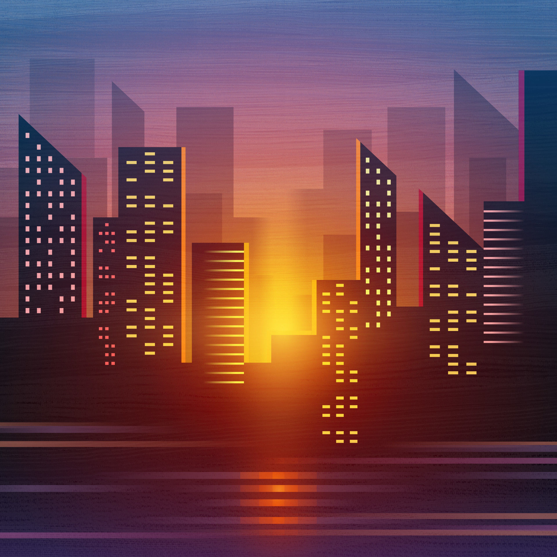 Wallpaper #dmfr65IBSpphPi3-5U-B205 City Vector Illustration Art Wallpaper HD Artist 4K Wallpapers Images