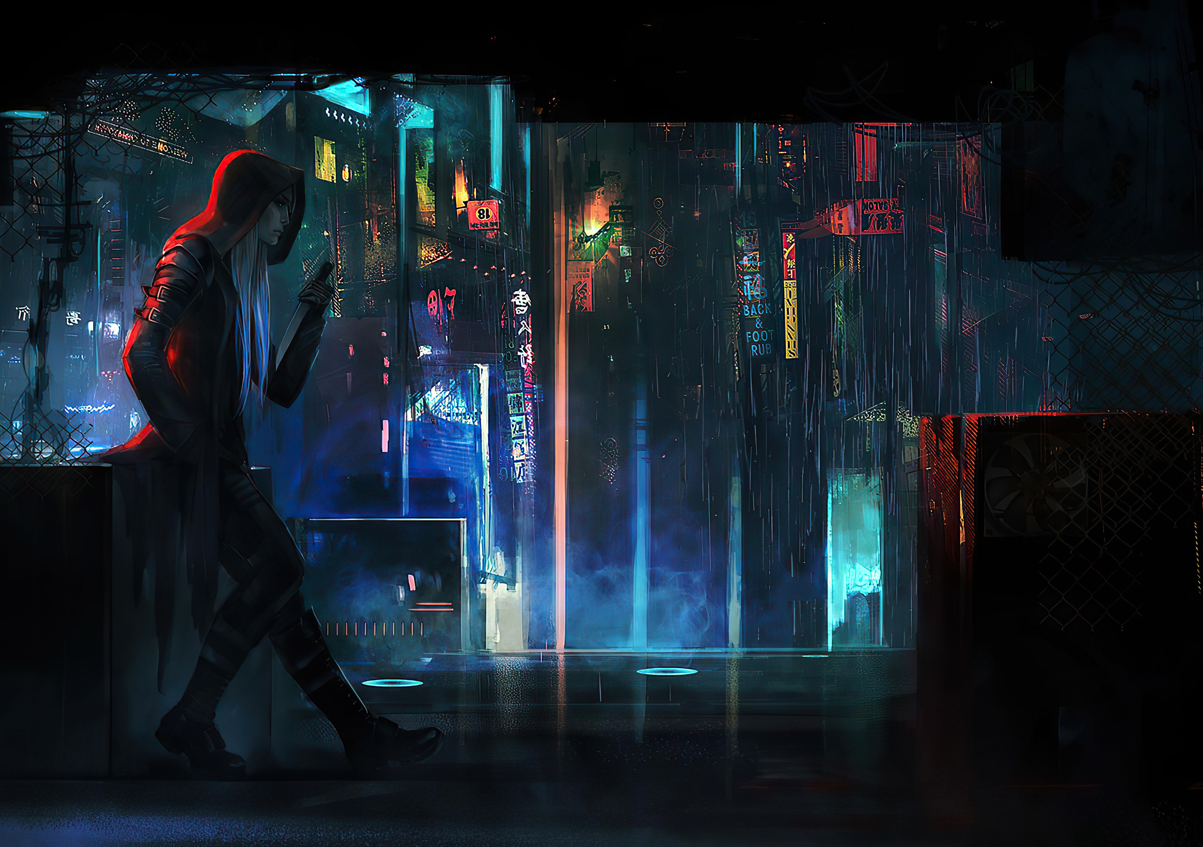 Wallpaper #GEWBk44B7YBJg1BVo5-s24 Cyberpunk Dagger Girl Wallpaper HD Fantasy 4K Wallpapers Images and