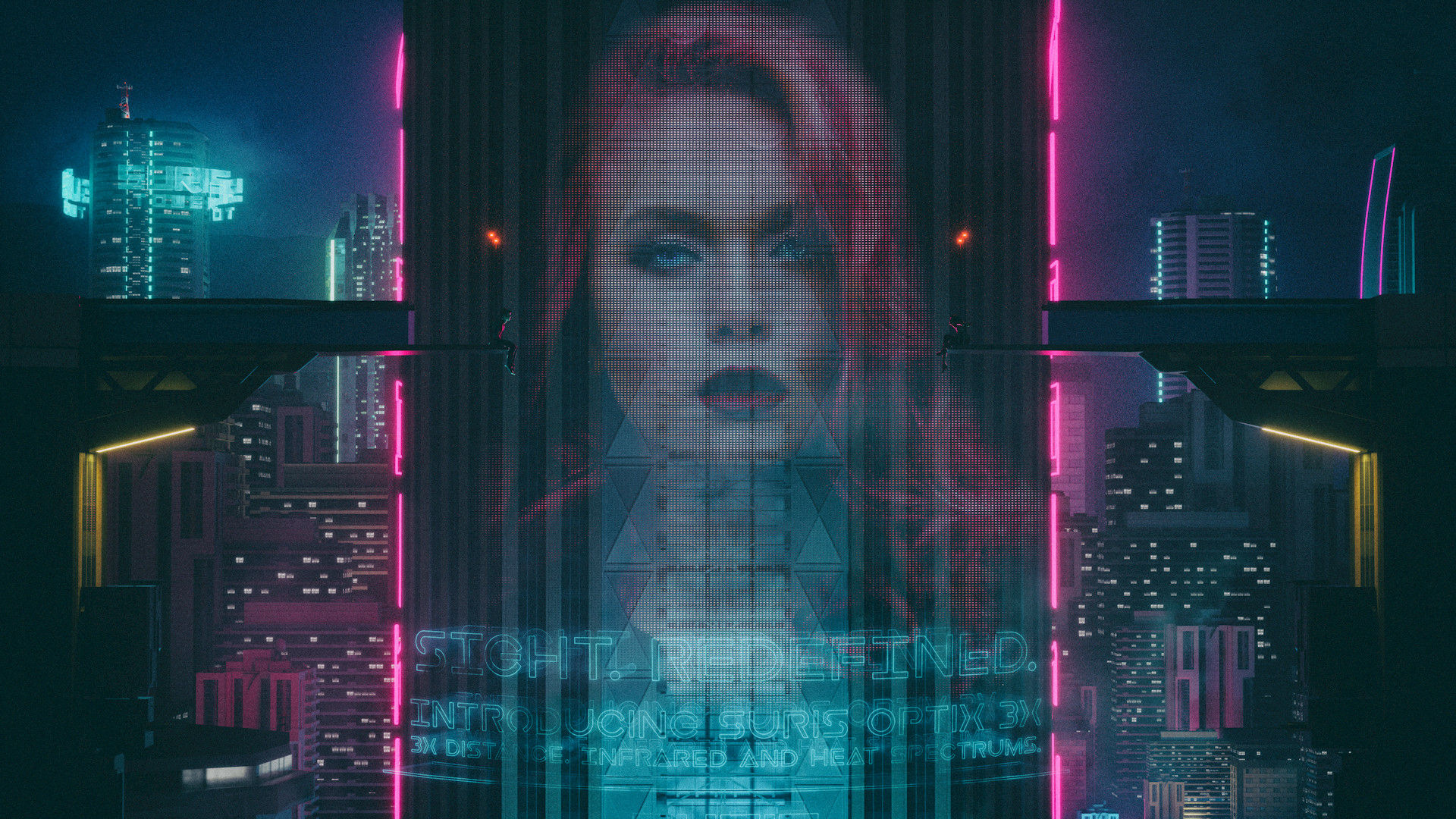 Wallpaper #-X1O8I4Bnwiau_P6KAWU6 1920x1080 Cyberpunk Tech 2022 1080p Laptop Full HD Wallpaper HD Artist