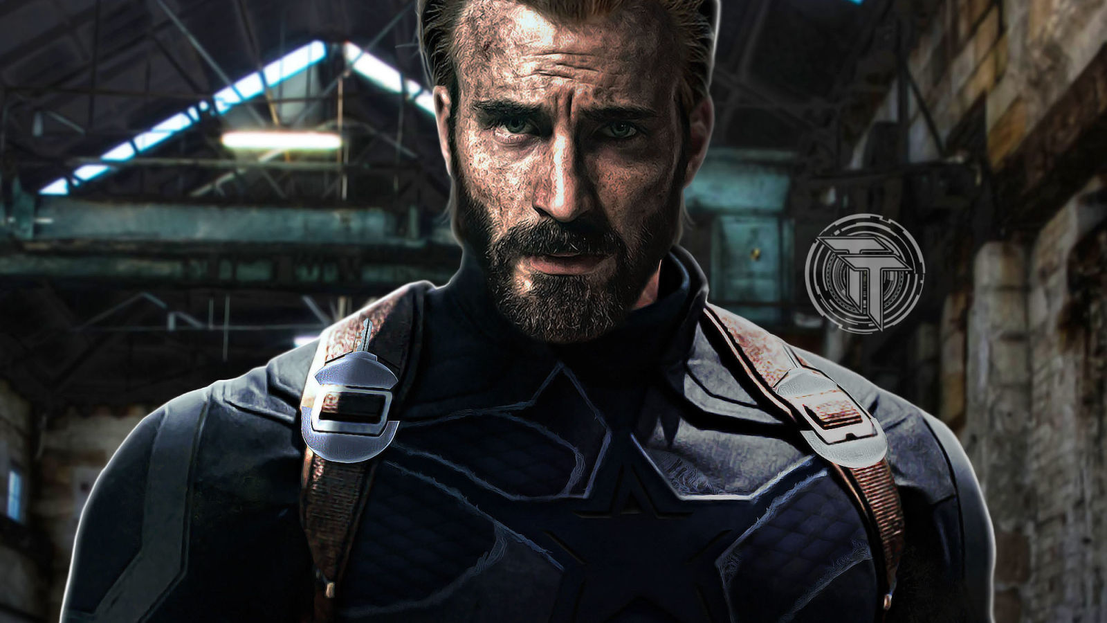 Wallpaper #KH0Q8Y4Bnwiau_P66Aip56 1600x900 Captain America Beard Look in Infinity War 1600x900 Resolution