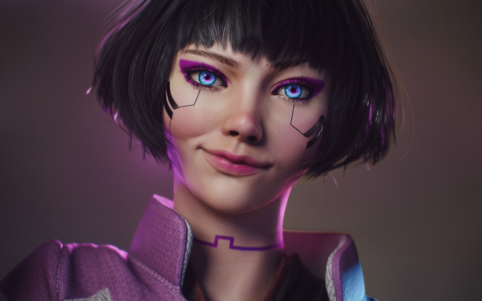 Wallpaper #YmdLDZMBSpphPi3-DeSt219 1920x1200 Resolution Cyberpunk Edgerunners HD Cyberpunk Smile 1200p