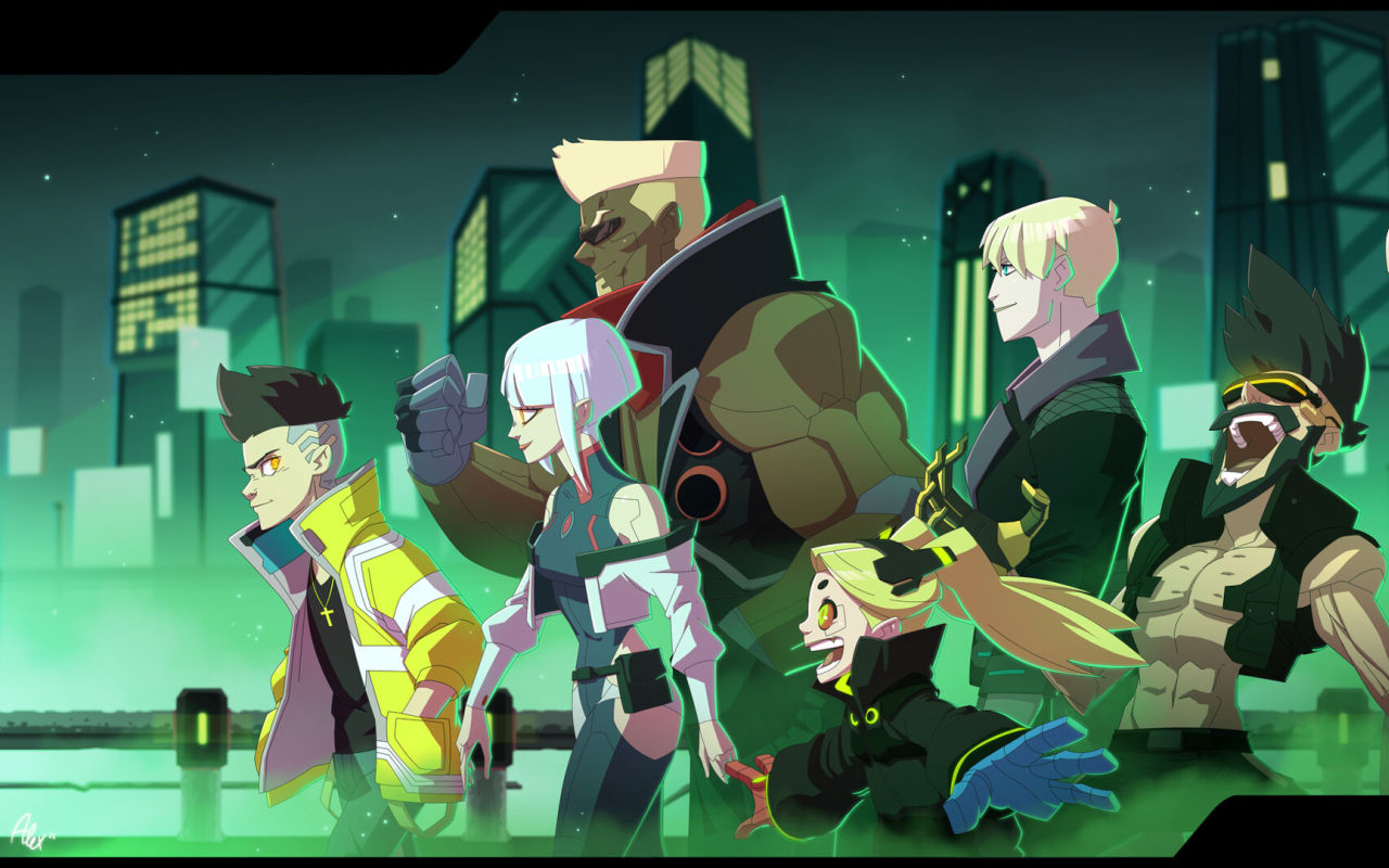 Wallpaper #LBp5UJMB1yWOL4qgL4Da69 1280x800 Resolution Cyberpunk Edgerunners Season 1 Team HD 1280x800