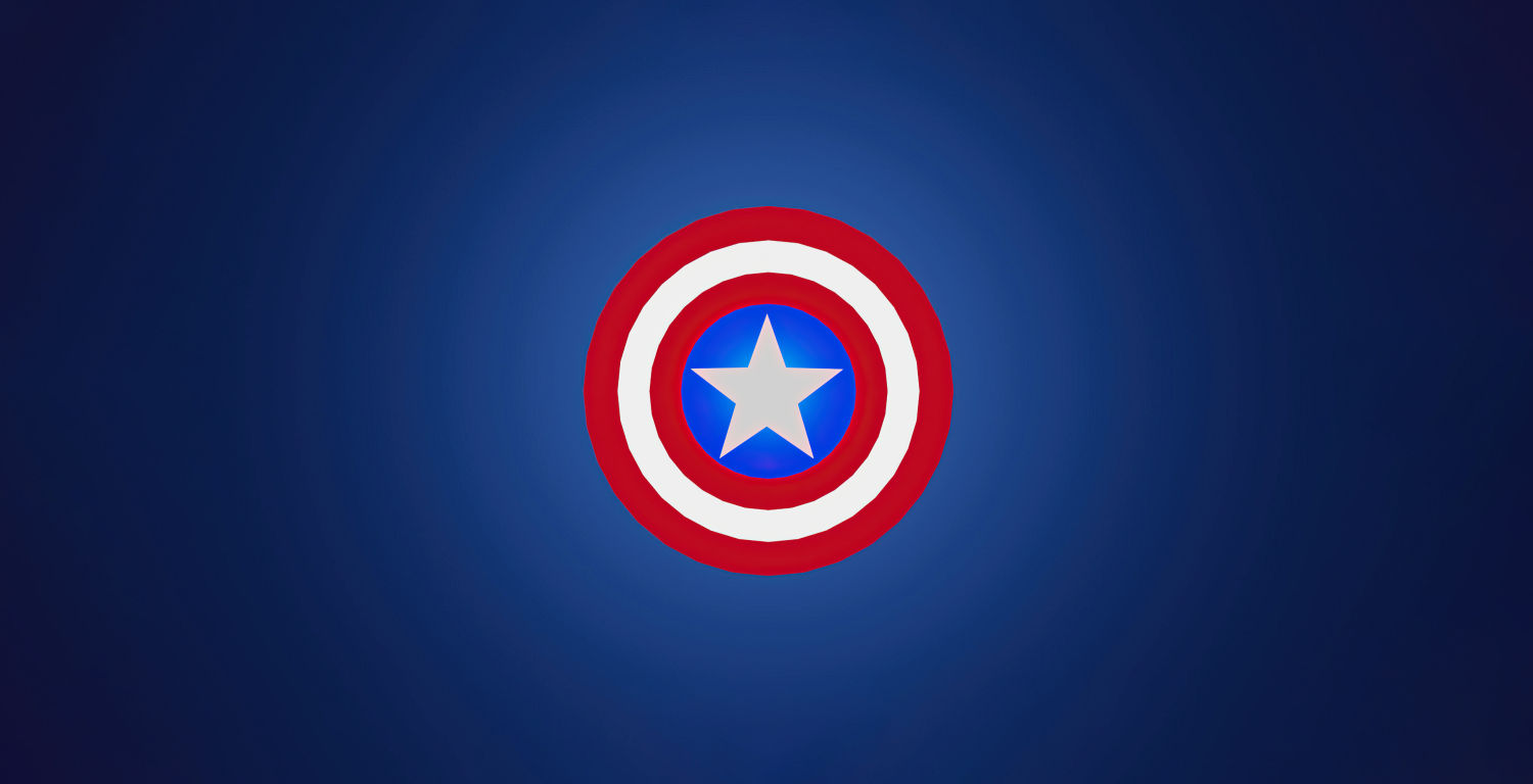 Wallpaper #E0VBnI4B7YBJg1BV76Kz56 Captain America's Shield in a Minimalist Design