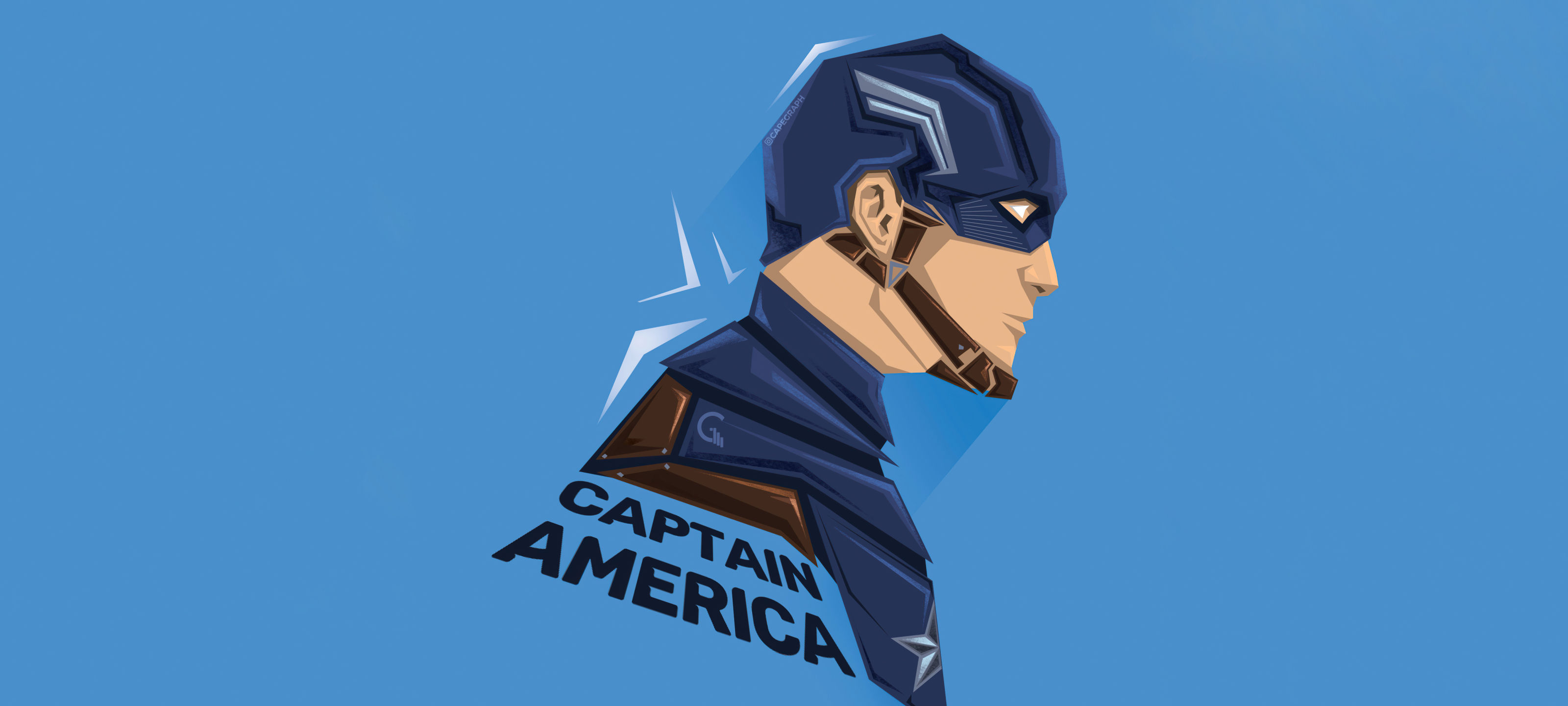 Wallpaper #LXQJxo4B_8f4nGFaGnEF44 3200x1440 Captain America 5K Minimalist 3200x1440 Resolution Wallpaper