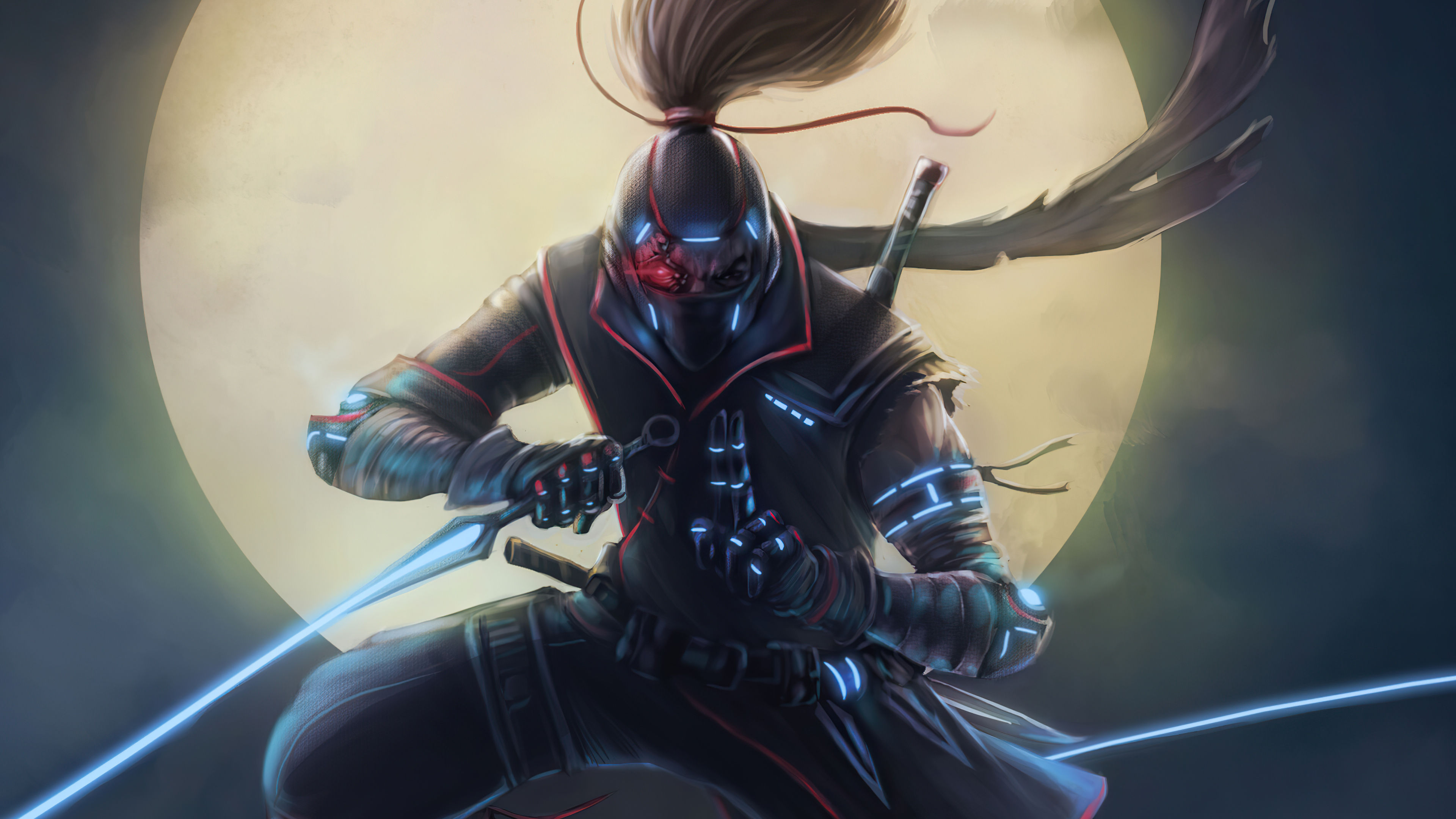 Wallpaper #Fe8FTZMBMN-XEVvVuT-n34 Cyberpunk Ninja Warrior Wallpaper HD Artist 4K Wallpapers Images and