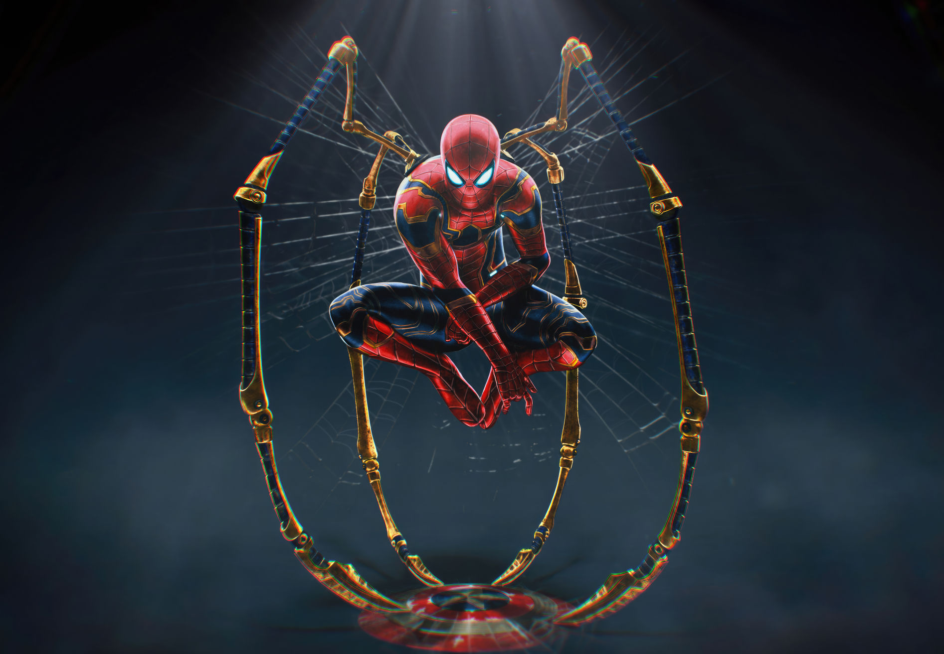 Wallpaper #1mcv7ZIBSpphPi3-7lZL91 1893x1313 Iron Spider Man 8k Captain America Shield 1893x1313