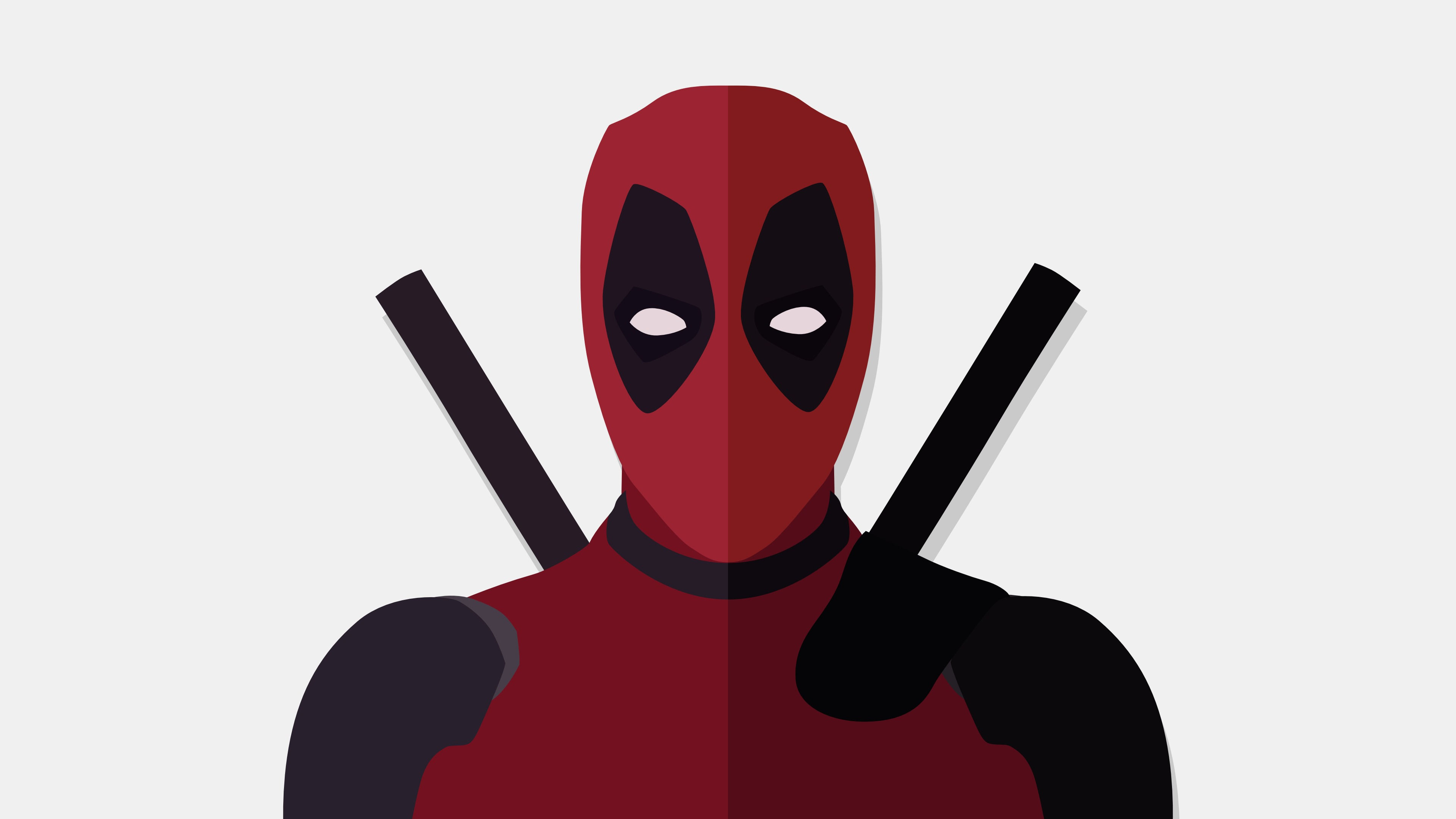 Wallpaper #Pmet-5IBSpphPi3-6ZVU100 Deadpool Flat Digital Art Wallpaper HD Minimalist 4K Wallpapers