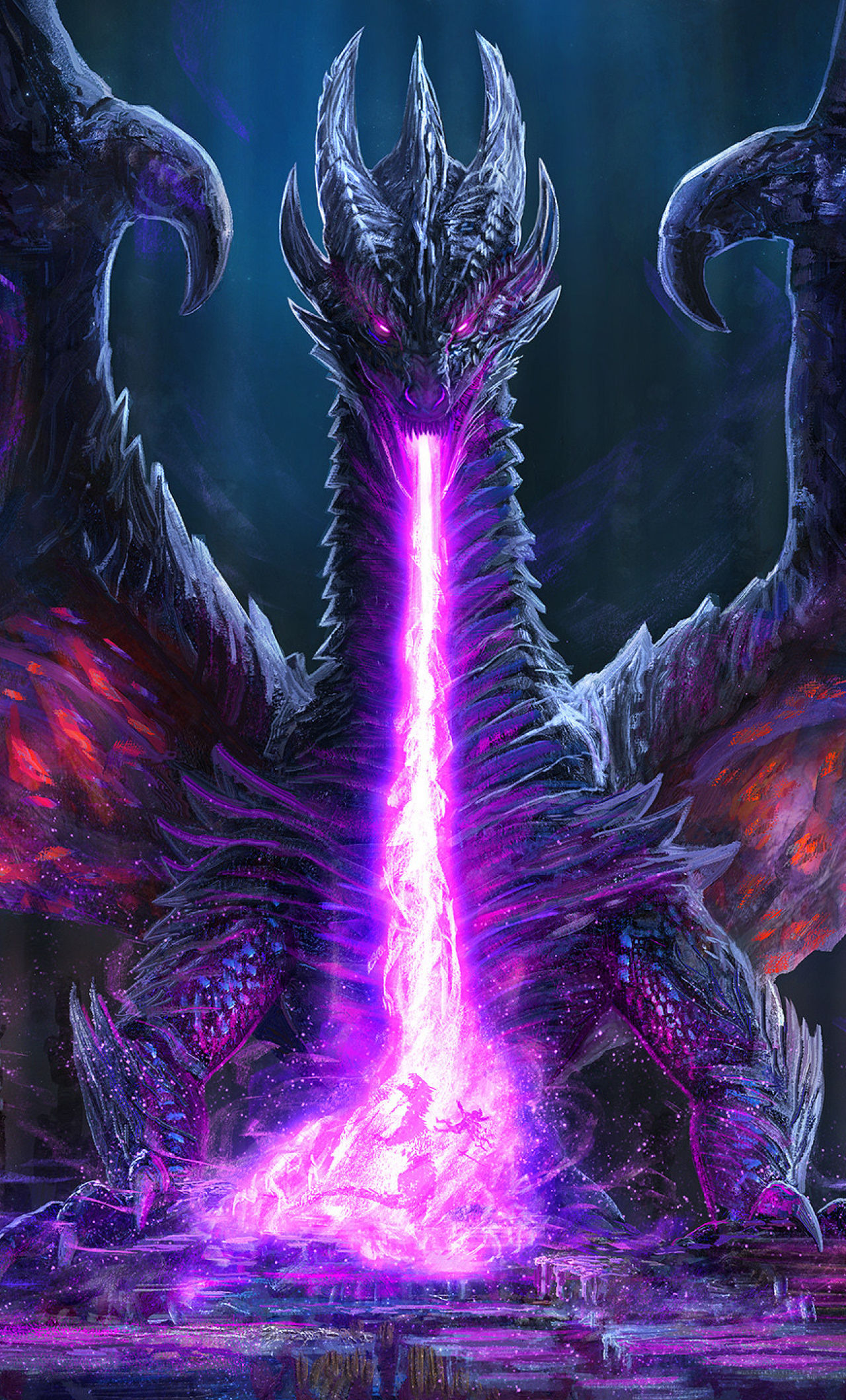 Wallpaper #jn1O8o4Bnwiau_P6xQsA38 1280x2120 Resolution Dragon Fire Art iPhone 6 Plus Wallpaper