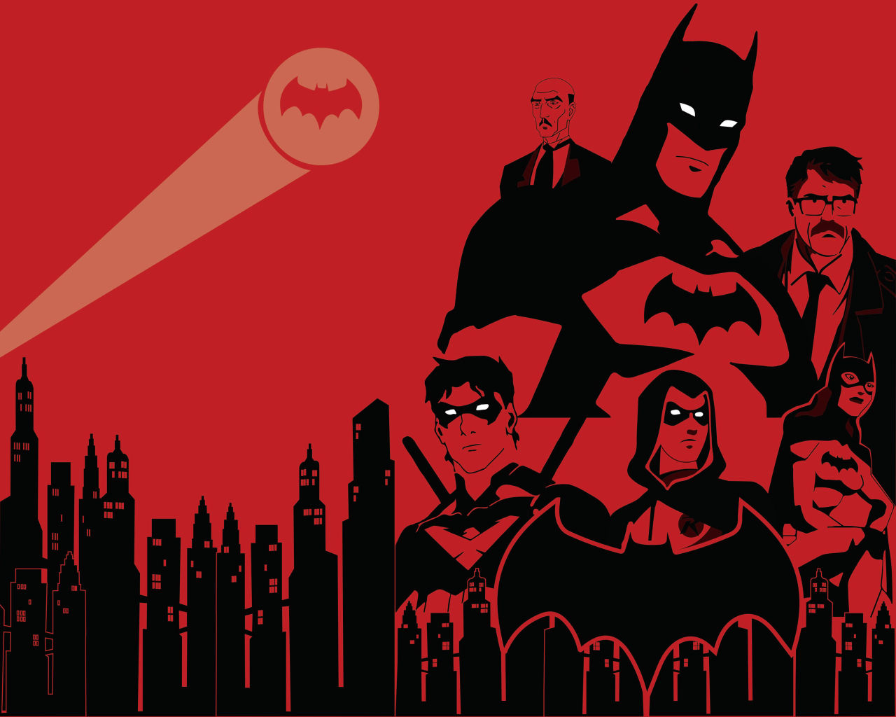 Wallpaper #4H0m9I4Bnwiau_P6ew7F27 1280x1024 Resolution the Batman Family 1280x1024 Resolution Wallpaper