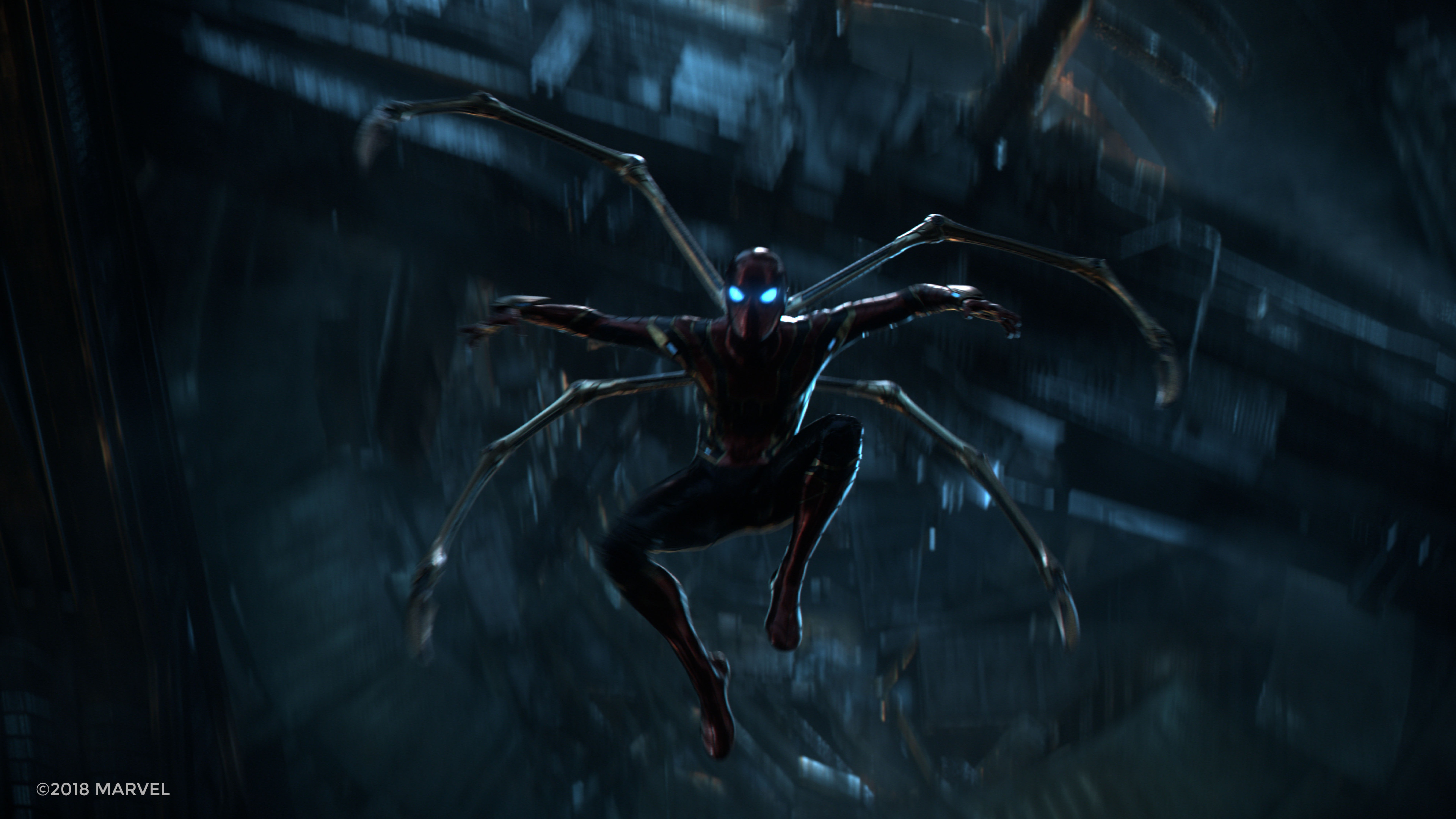 Wallpaper #ehkh_Y4BtGB6xQ78tkc947 Tom Holland as Spider Man Iron Spider Suit Infinity War HD 4K Wallpaper