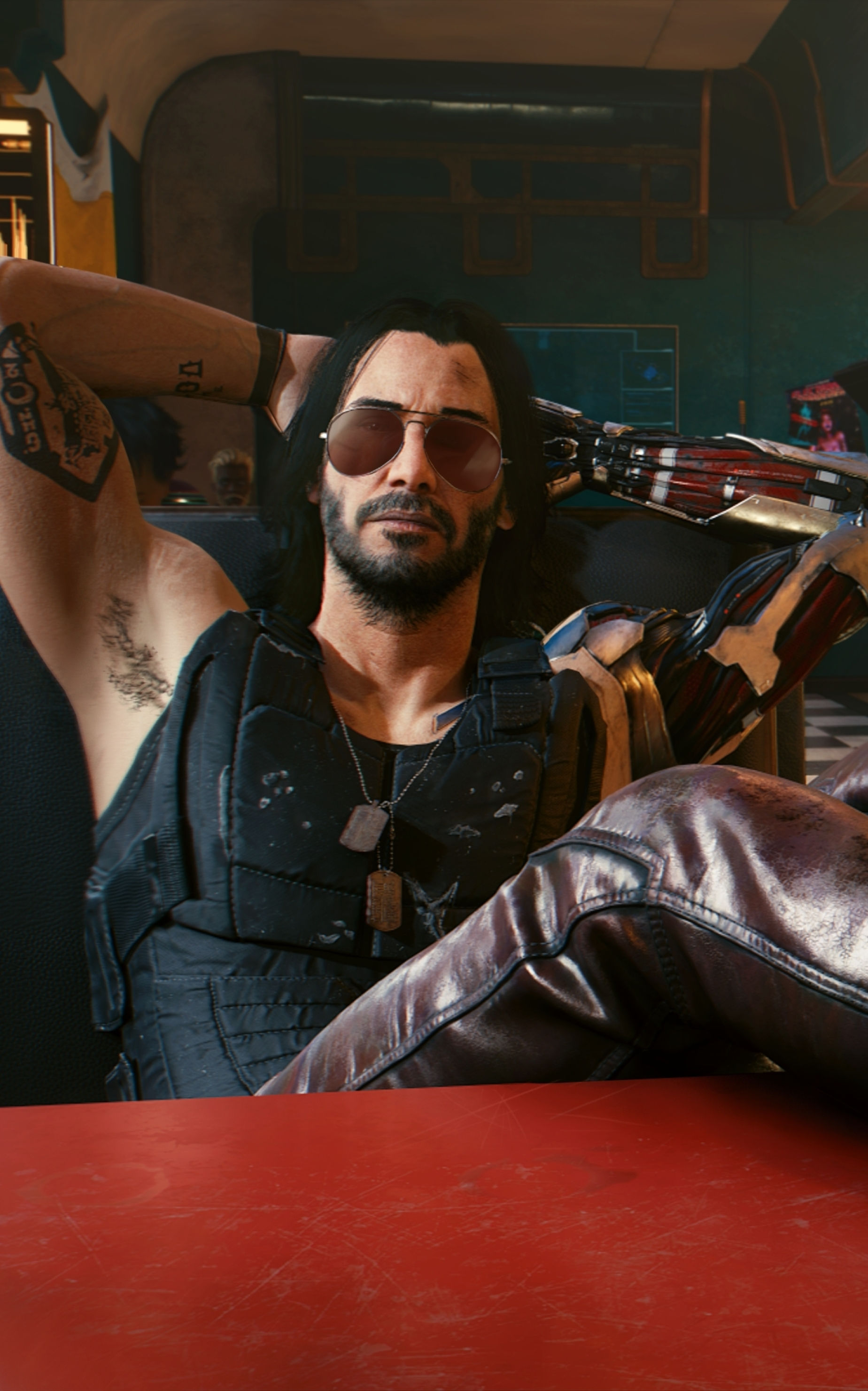 Wallpaper #rGeq_ZIBSpphPi3-Epyl177 1848x2960 Keanu Reeves Cyberpunk 2077 Cyborg 1848x2960 Resolution