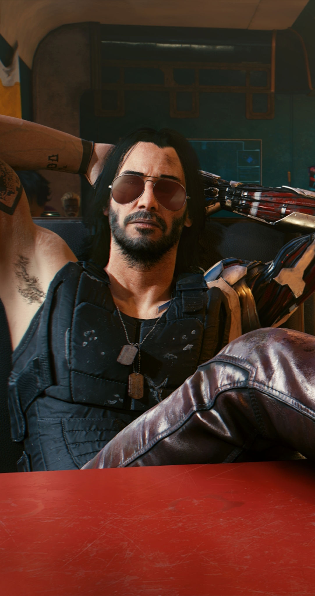 Wallpaper #rGeq_ZIBSpphPi3-Epyl291 1082x2042 Keanu Reeves Cyberpunk 2077 Cyborg 1082x2042 Resolution