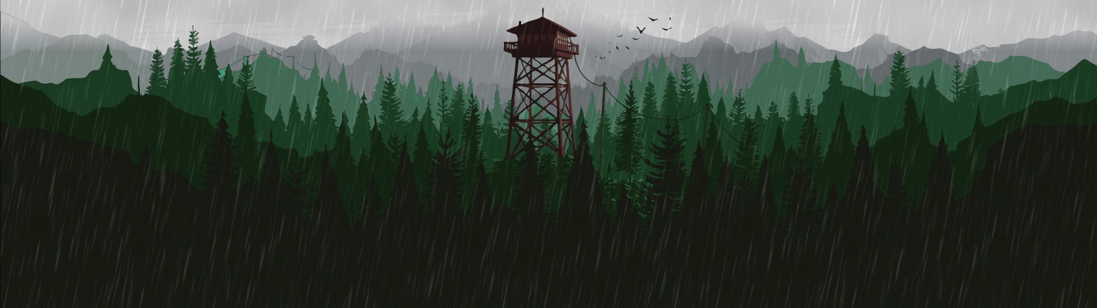 Wallpaper #rGd_ApMBSpphPi3-ia8q143 3840x1080 Resolution Firewatch Scenery 5K 3840x1080 Resolution