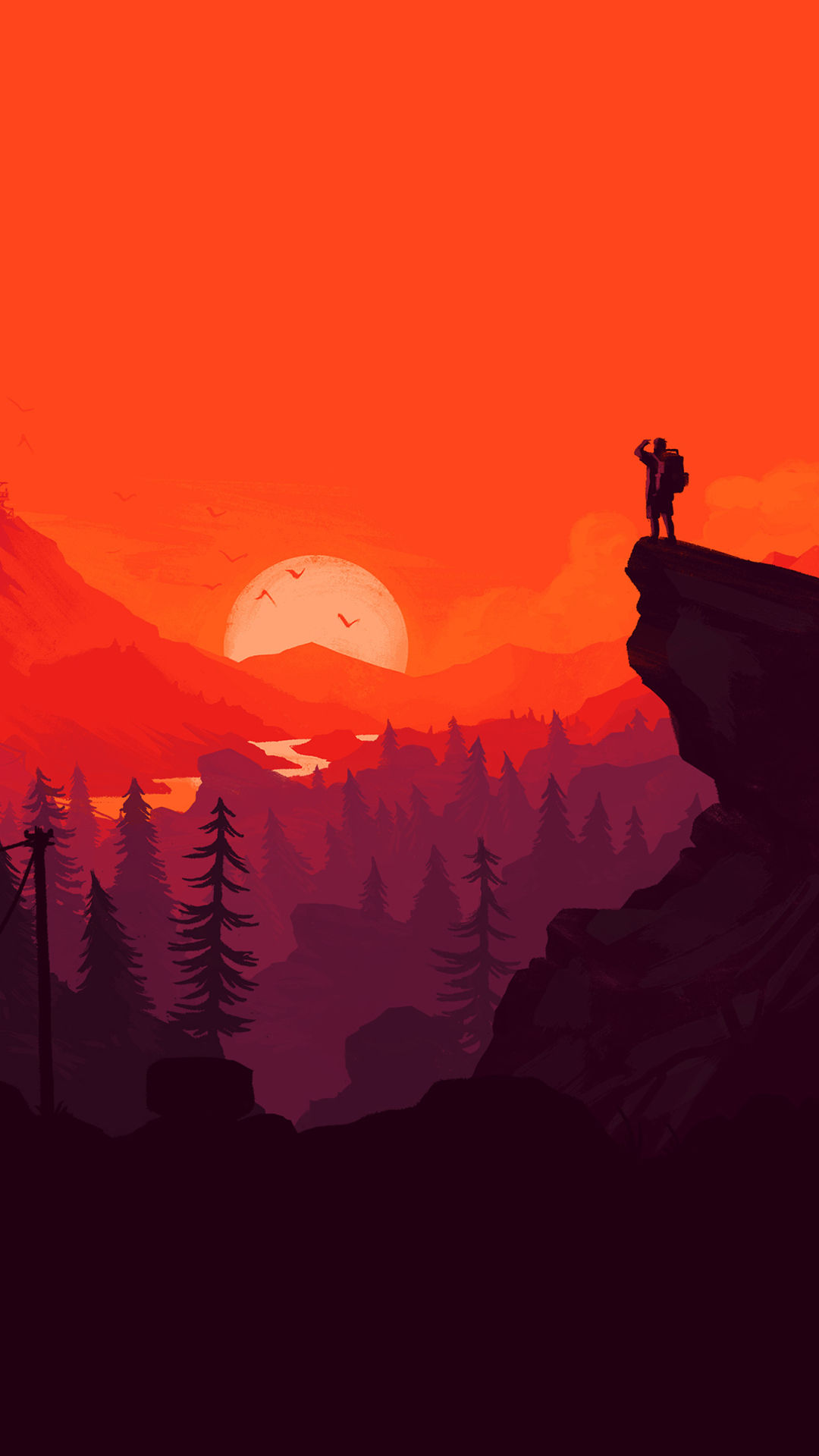 Wallpaper #rGd_ApMBSpphPi3-ia8q7 1080x1920 Resolution Firewatch Digital Art iPhone 7 6s 6 Plus and