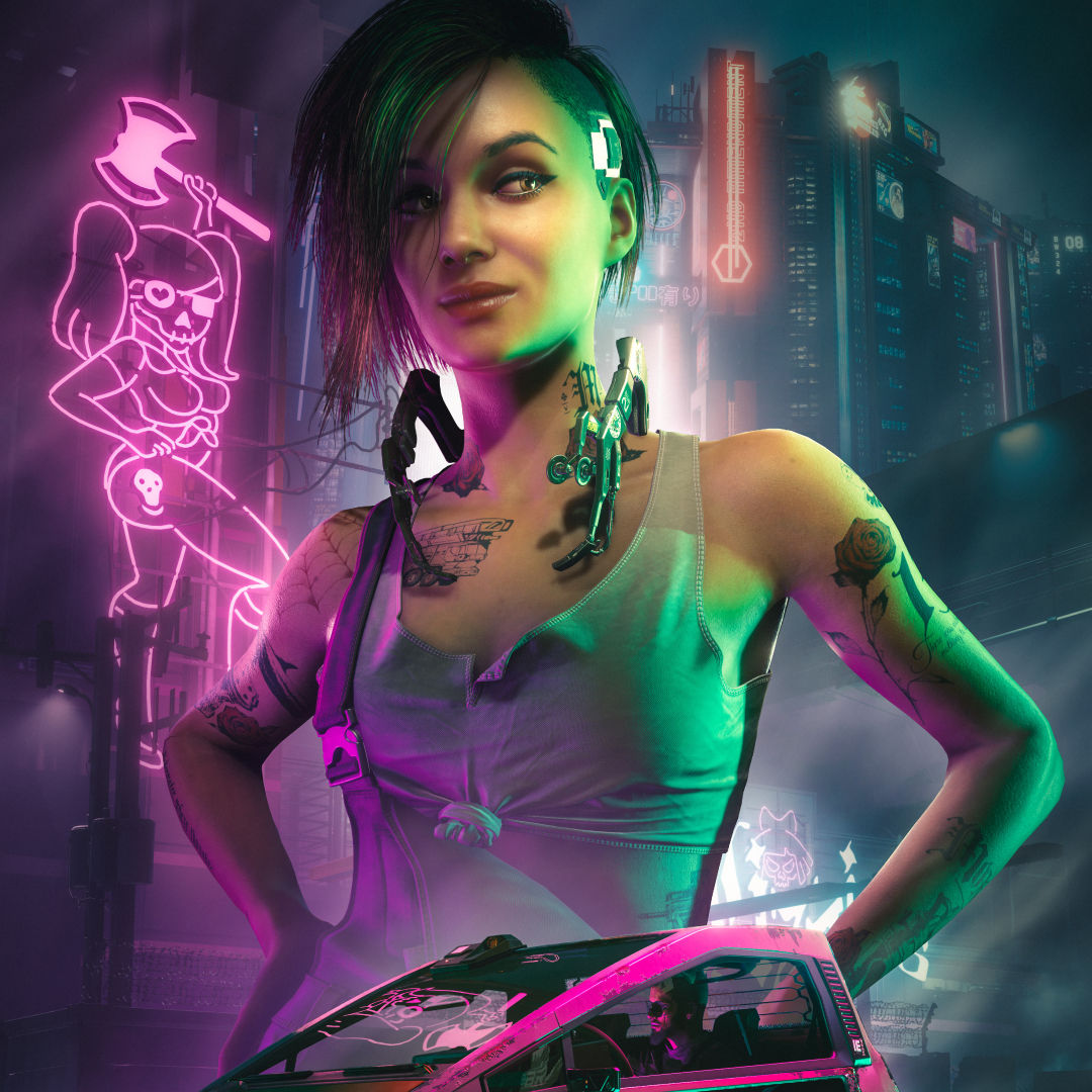 Wallpaper #HIf5MZMBPAdmKxa2-GMn260 1080x1080 Resolution Neon Cyberpunk 2077 HD 1080x1080 Resolution