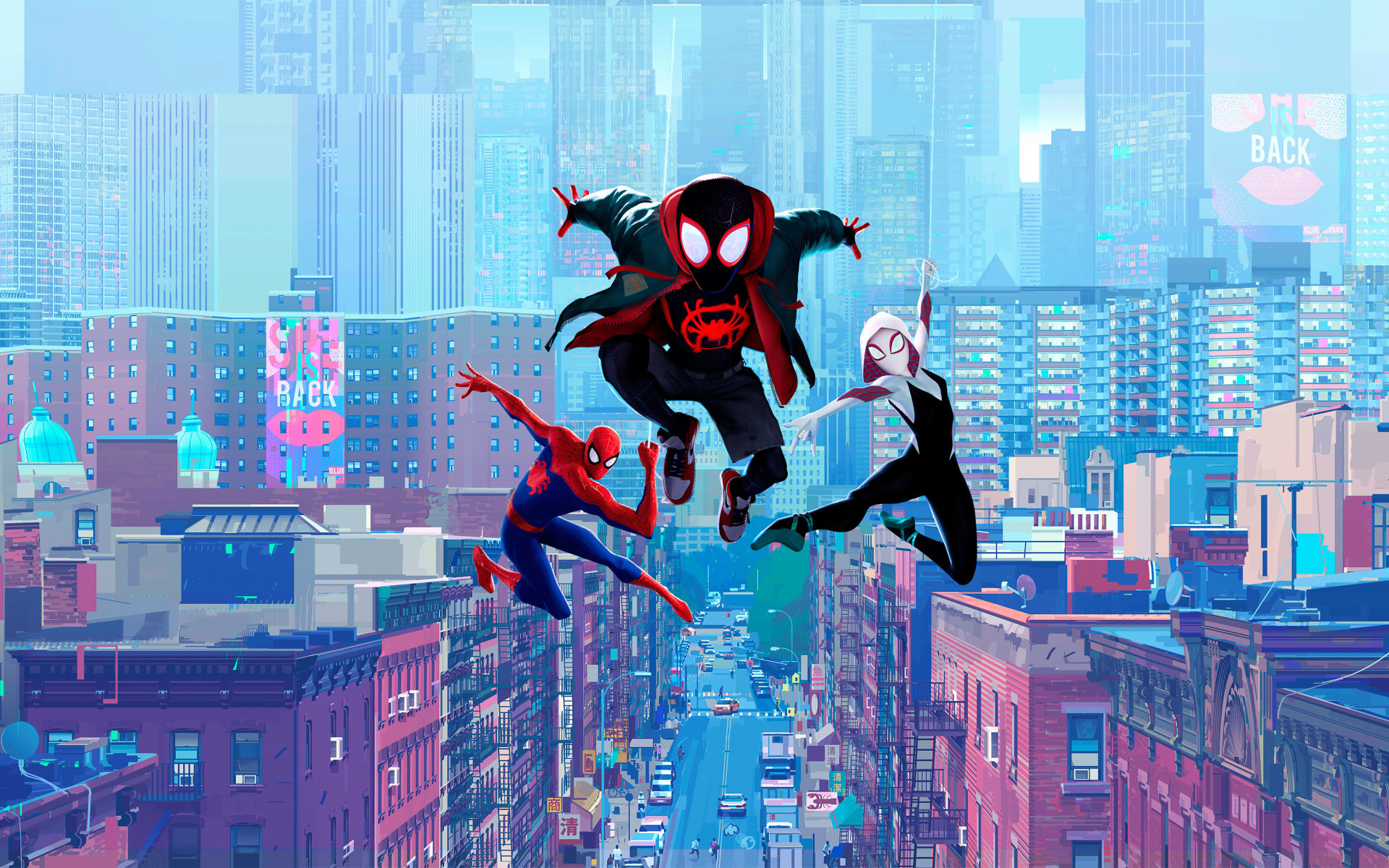 Wallpaper #m3Riv44B_8f4nGFaFmxz51 1920x1200 Spider Man into the Spider Verse 2019 1200p Wallpaper HD