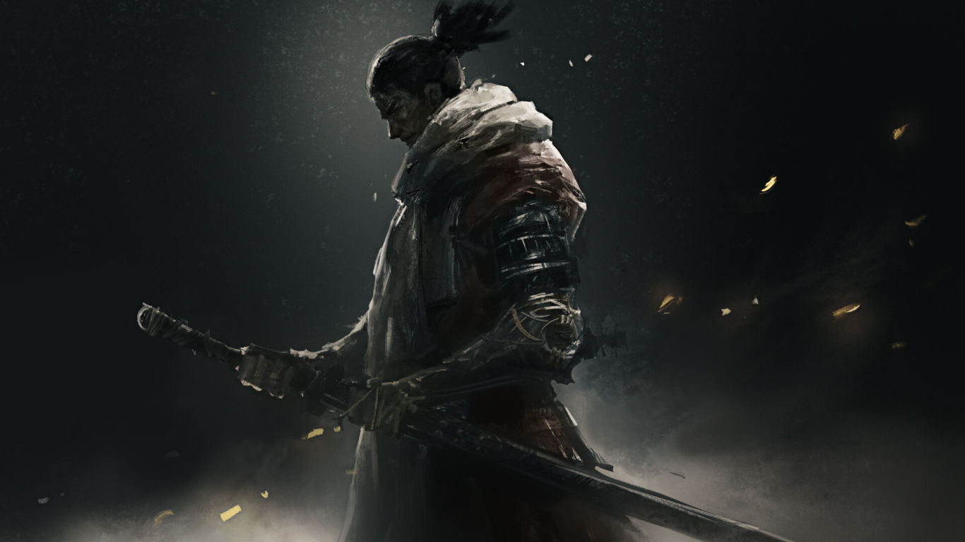 Wallpaper #Qn0r844Bnwiau_P6MAz046 1366x768 Resolution Sekiro Shadows Die Twice Warrior 1366x768