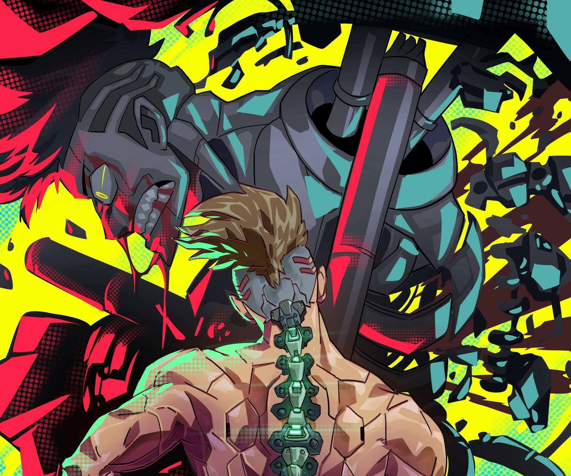 Wallpaper #RGfTEpMBSpphPi3--_2K119 4080x1080 Resolution Season 1 of Cyberpunk Edgerunners HD Colorful Art