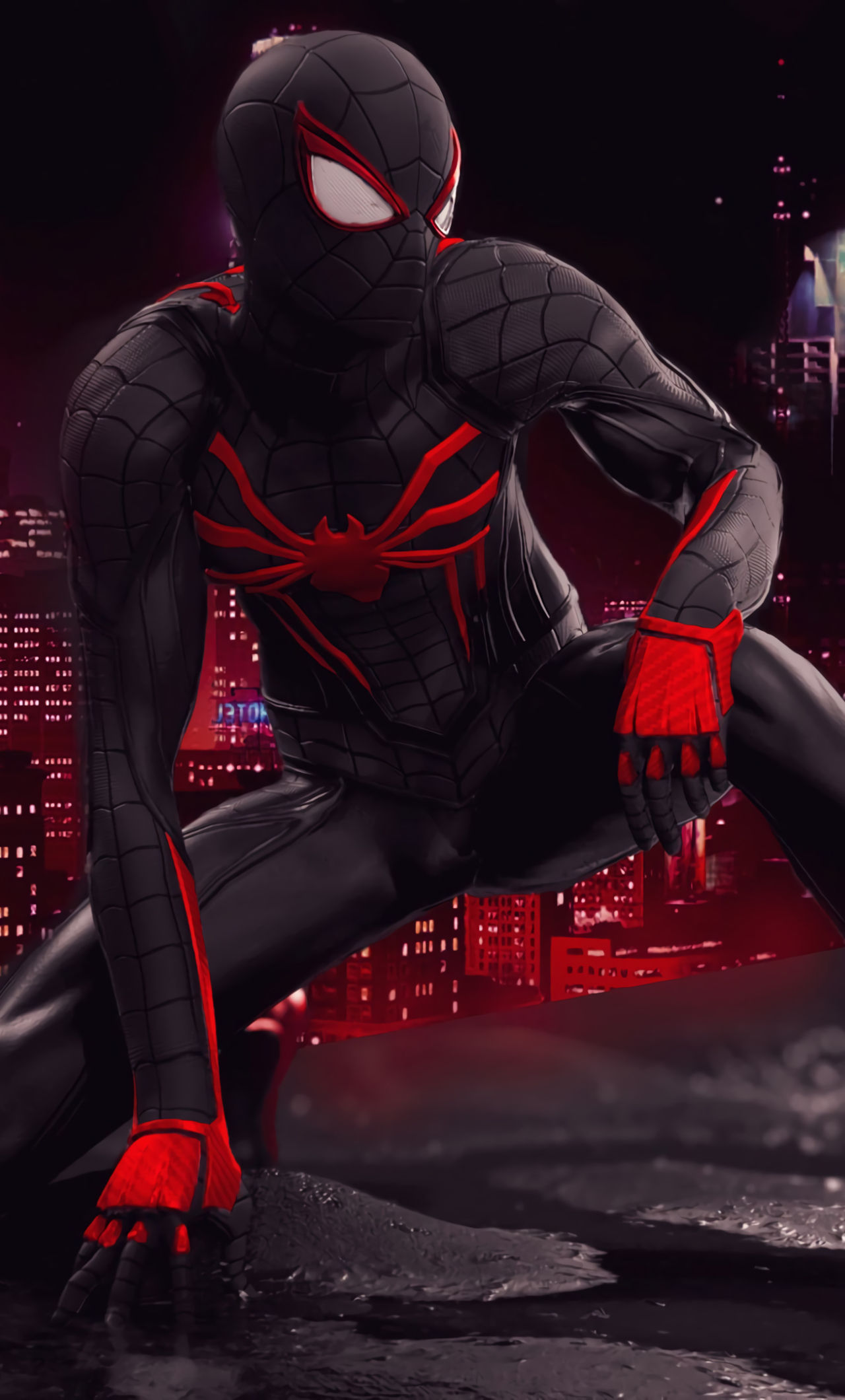 Wallpaper #RRnvIo8BtGB6xQ78vIPn9 1280x2120 Resolution Spider Man Red and Black Suit Art iPhone 6 Plus
