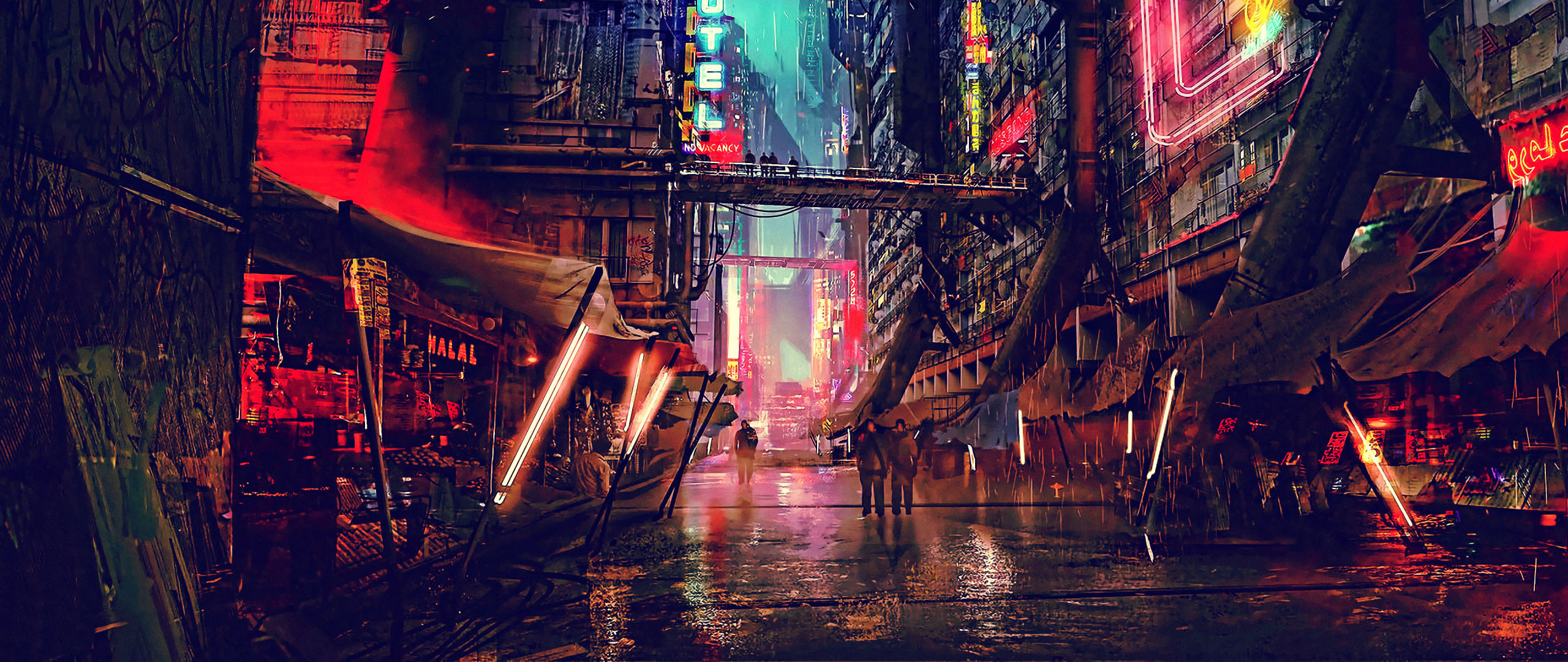 Wallpaper #m9daMpMB4Oq-IITvTzZ2130 2560x1080 Resolution Sci Fi Cyberpunk City 2560x1080 Resolution