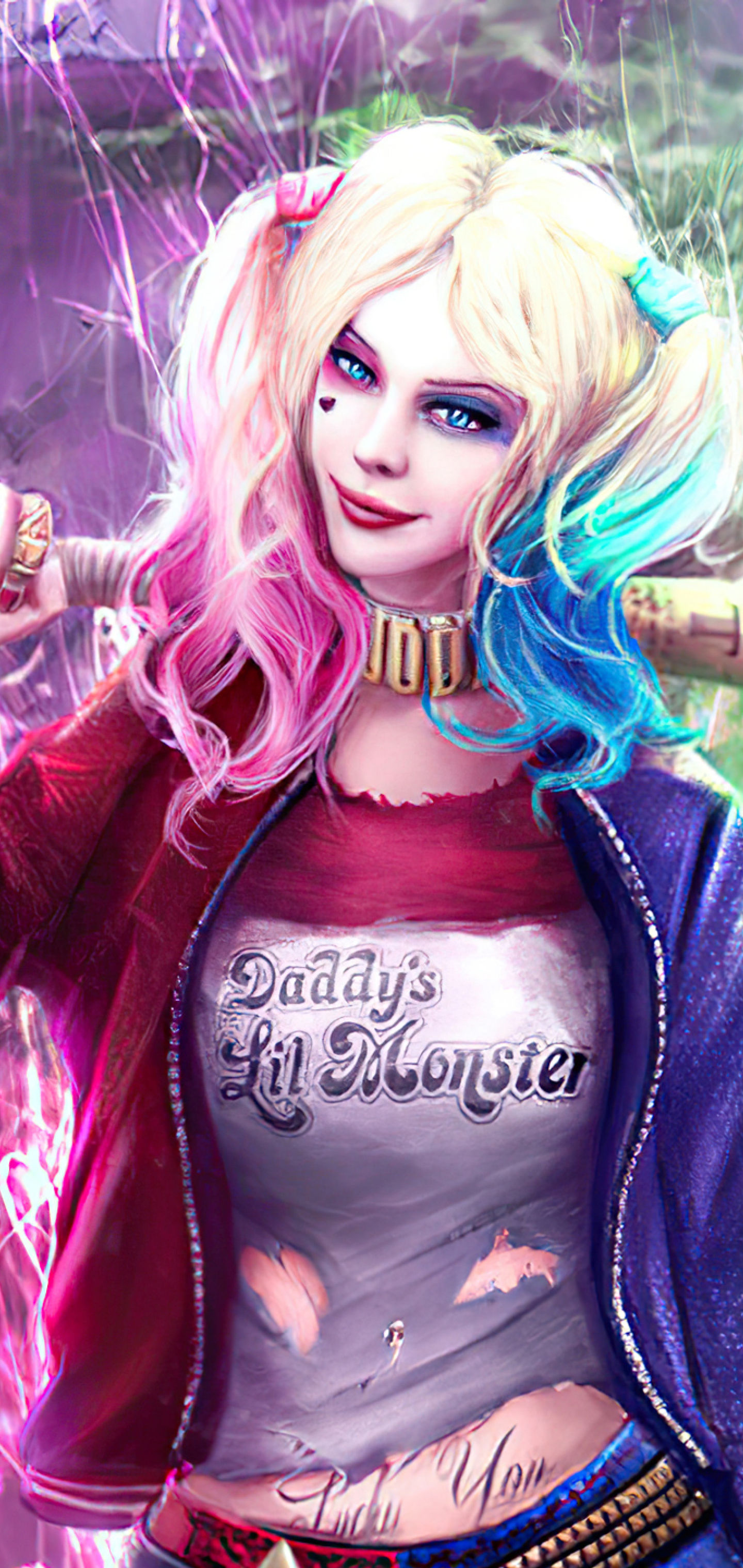 Wallpaper #YWcr-5IBSpphPi3-CZPD267 1440x3040 Resolution Harley Quinn New Fan Art 1440x3040 Resolution