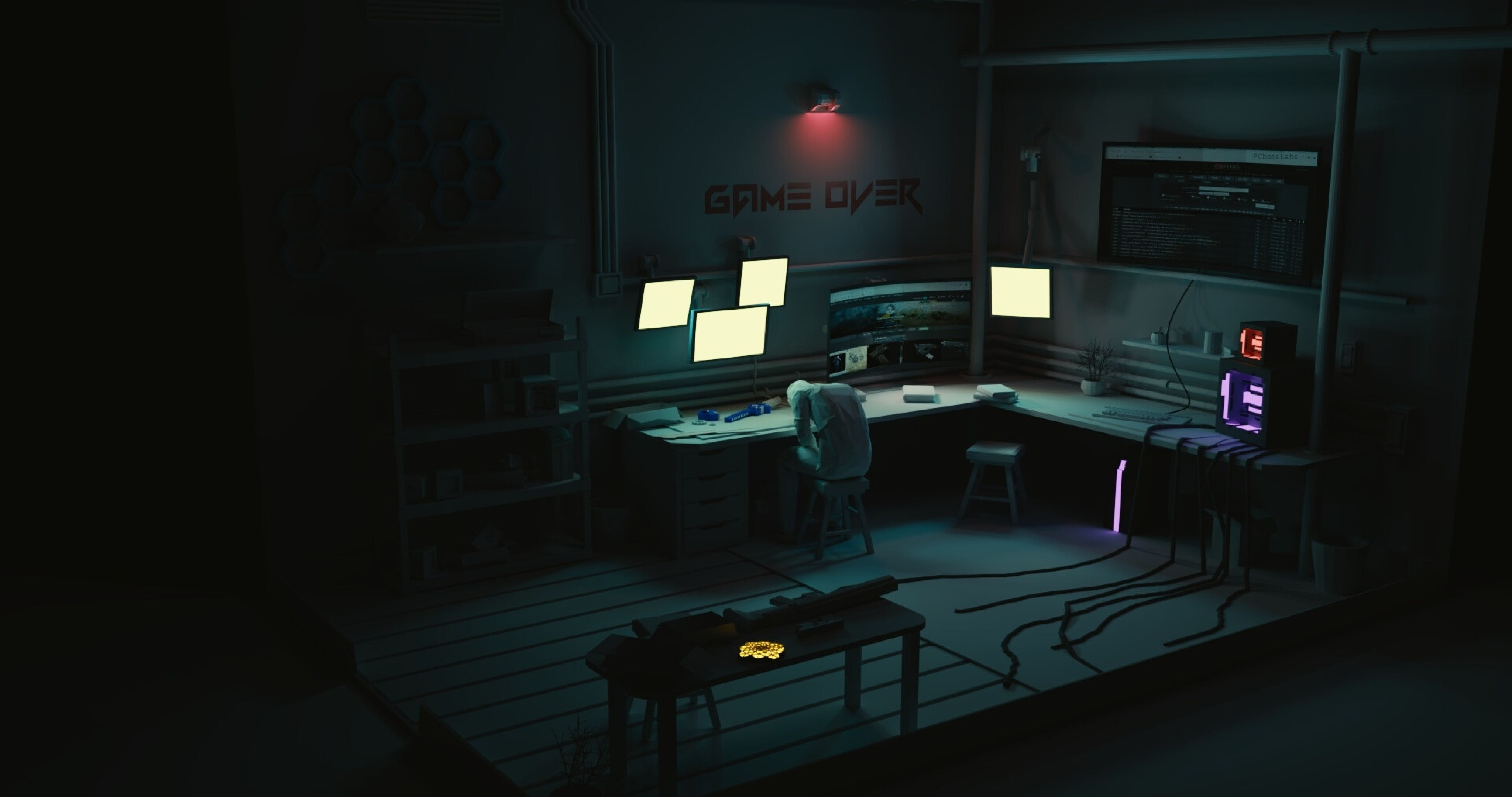 Wallpaper #o4sodJcBcm9NJah-bXV_49 4096x2160 Resolution Game Over Hacker Setup 4096x2160 Resolution