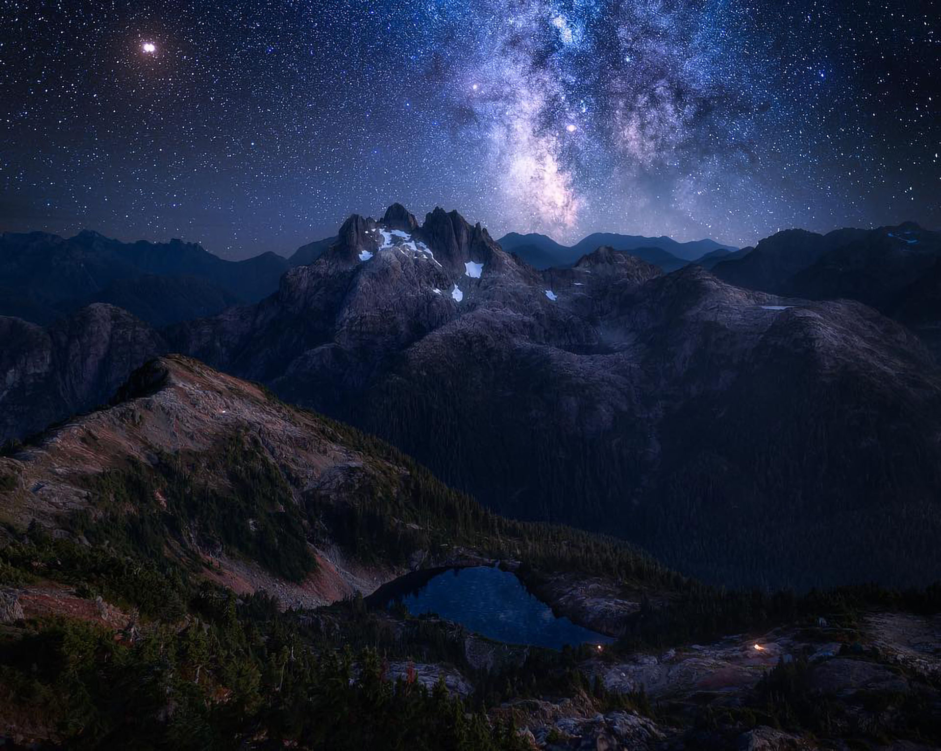 Wallpaper #Eu9-TJMBMN-XEVvVbD7S106 2048x2732 Resolution Amazing Night at Mountains 2048x2732 Resolution