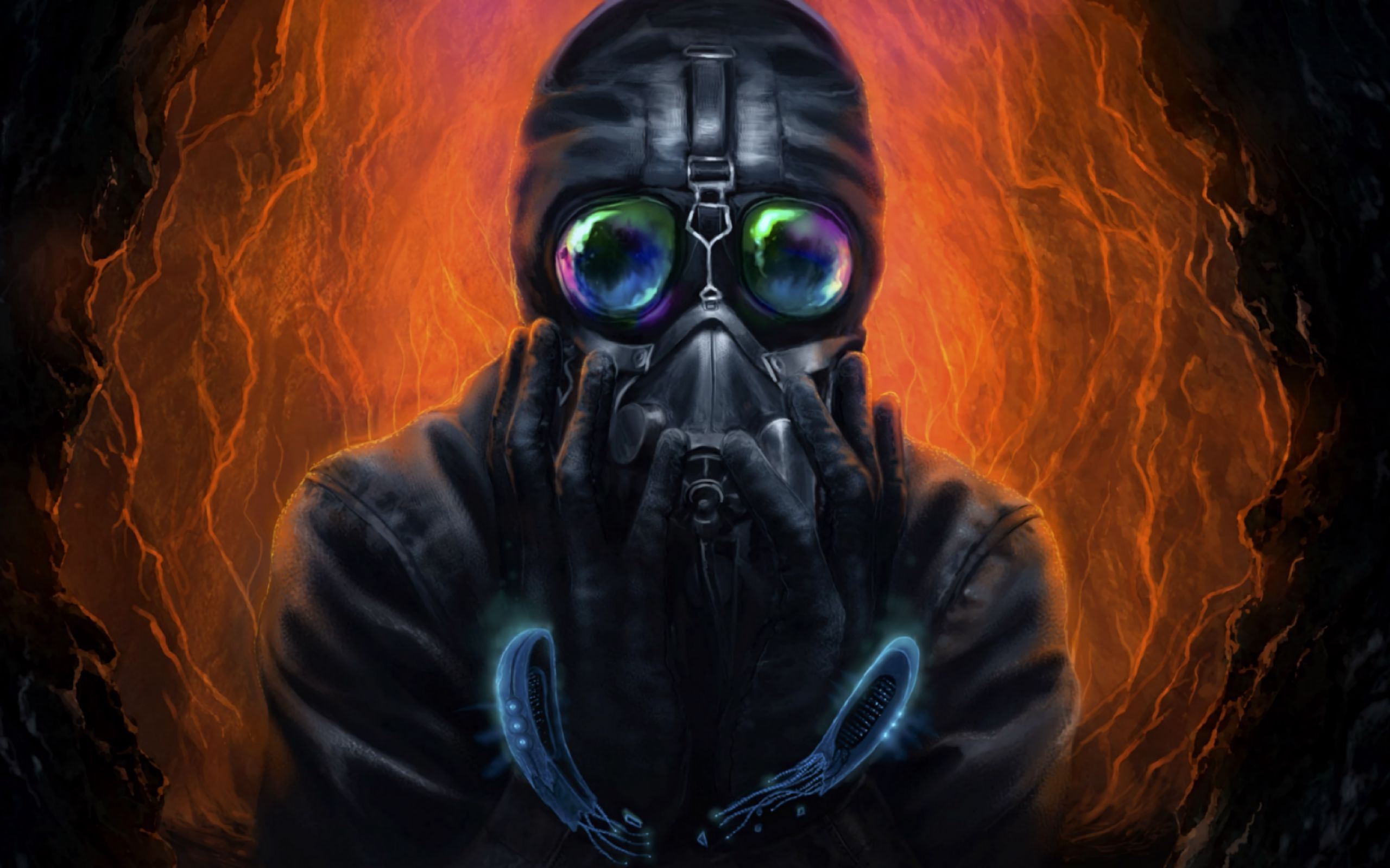 Wallpaper #tbjY3JIBJvJKYCmEhf1i418 Download Wallpaper 2560x1600 Gas Mask Mask Respirator Surrealism