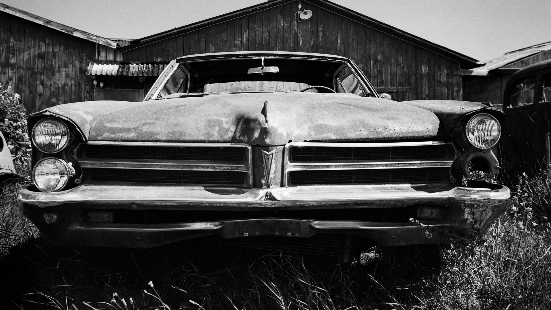 Wallpaper #SCzLSZMB0E1QgA7wqPTc316 Download Wallpaper 1920x1080 Car Front View Retro Old Black and