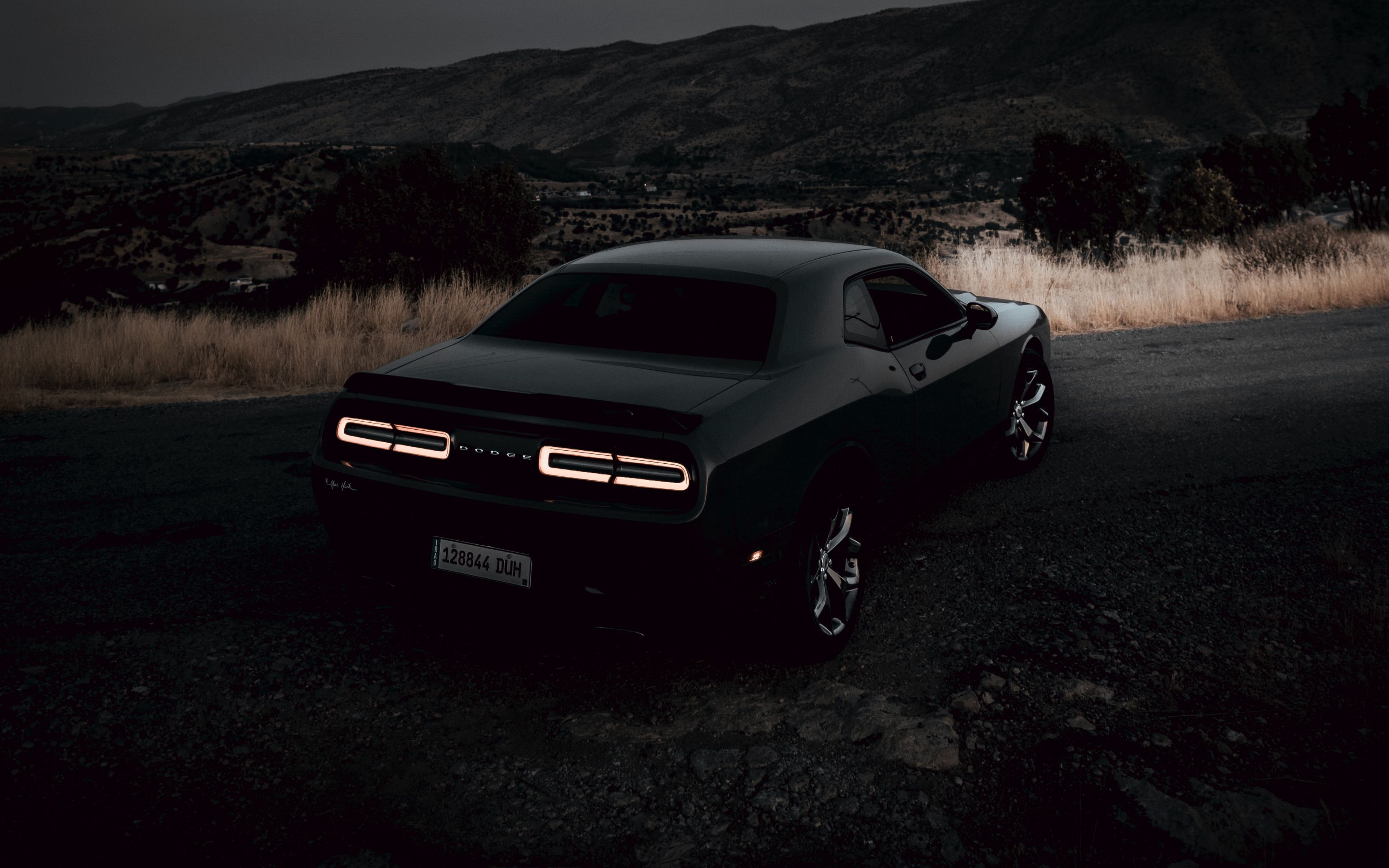 Wallpaper #-f_Ma5MB3lSXT3zUB-gi385 Download Wallpaper 3840x2400 Dodge Challenger Dodge Car Black