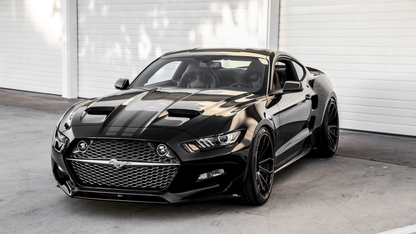 Wallpaper #PHOxgo4BFI5NbQkshBnJ50 Download Wallpaper 1366x768 Ford Mustang Black Tablet Laptop HD