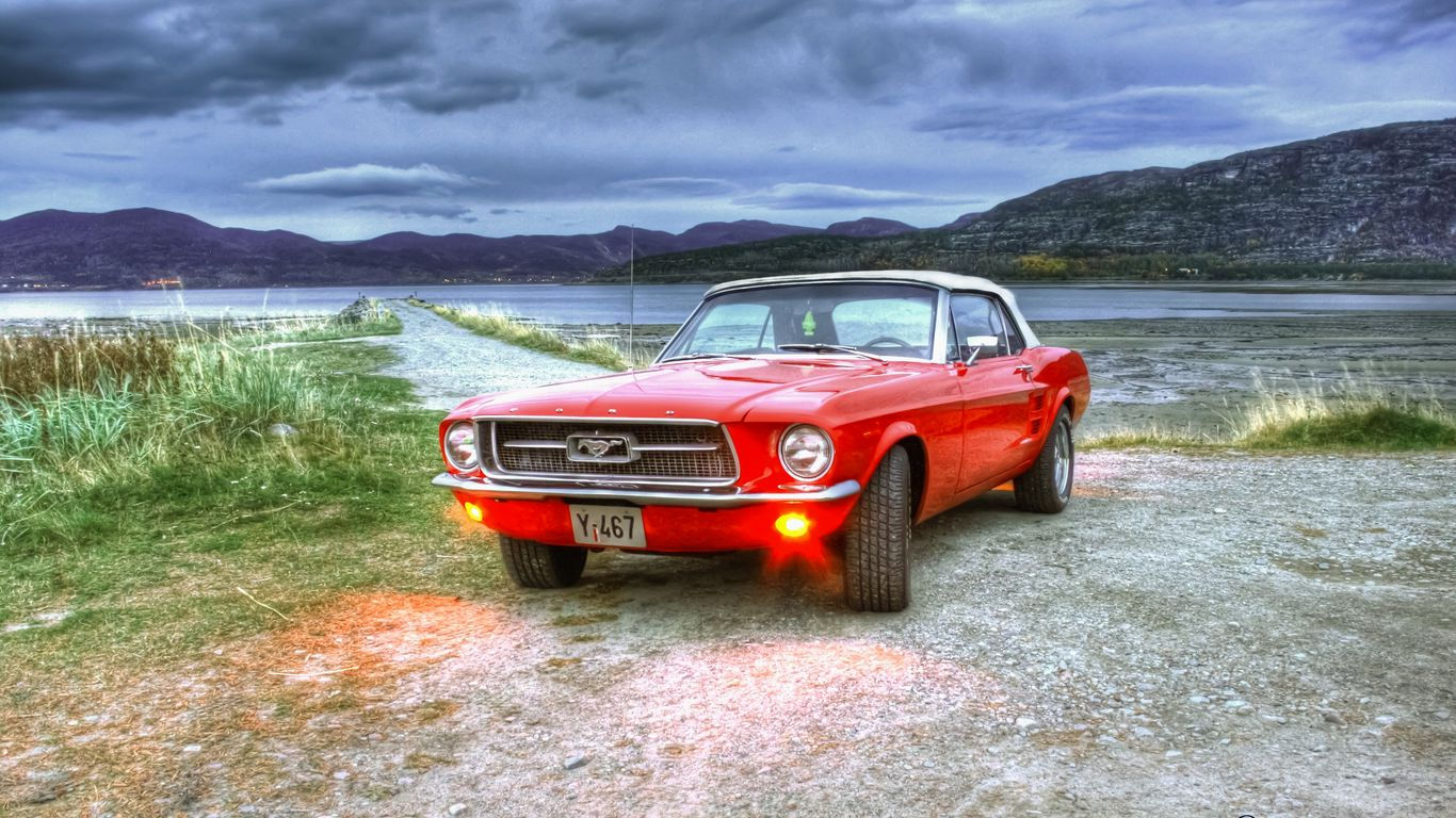 Wallpaper #PHOxgo4BFI5NbQkshBnJ58 Download Wallpaper 1366x768 Ford Mustang Hdr Tablet Laptop HD Background