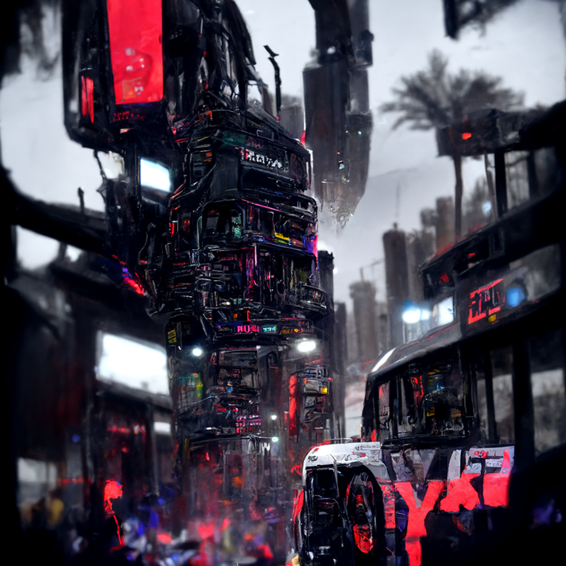 Wallpaper #JkXfi44B7YBJg1BVkJzU28 Babylon by Flix Bus Cyberpunk Trending on Artstation Scrolller