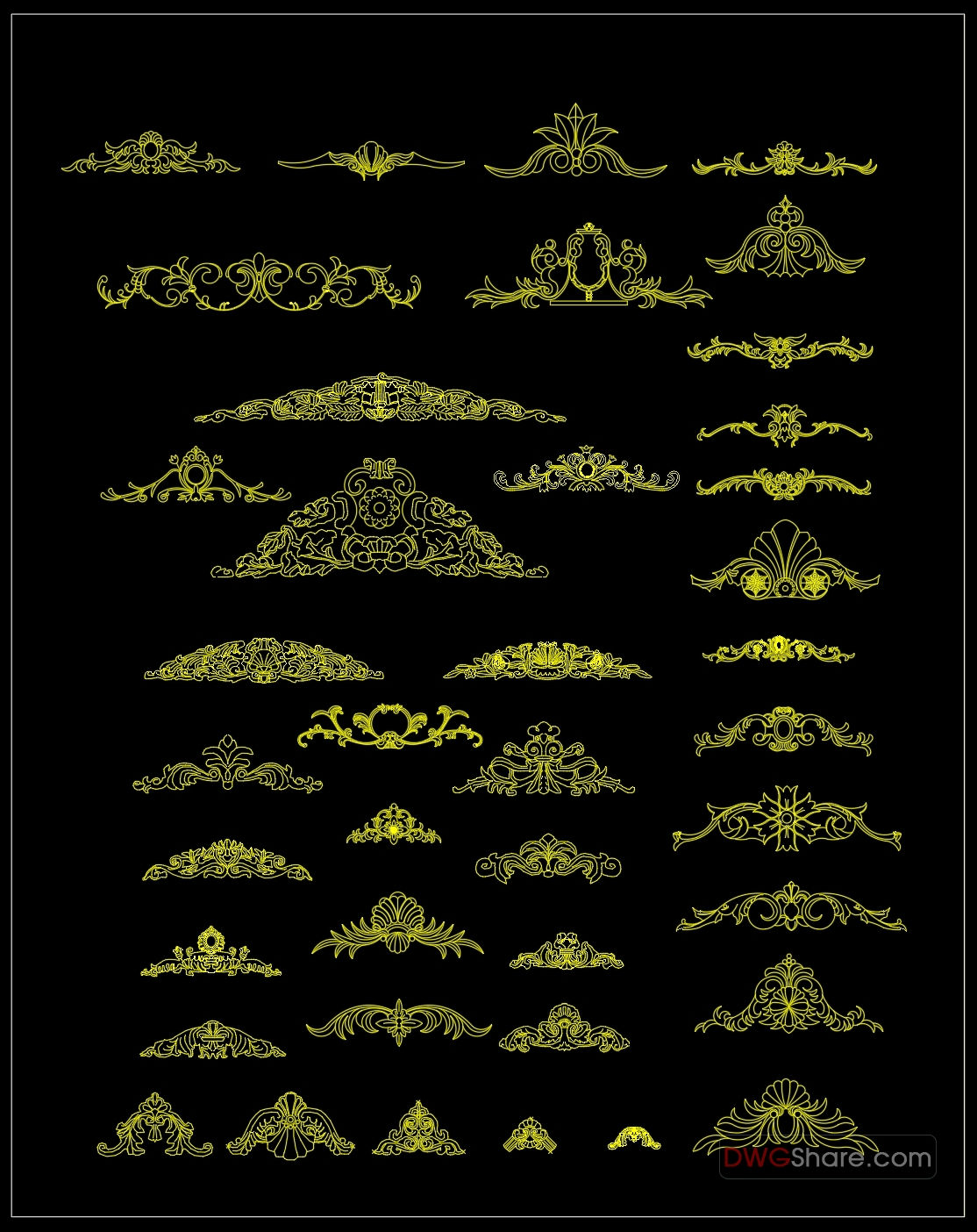 Wallpaper #qJy34JIBZHQxiYara7ci285 89neoclassical Style Decor Cad Design Elements Free Cad Blocks