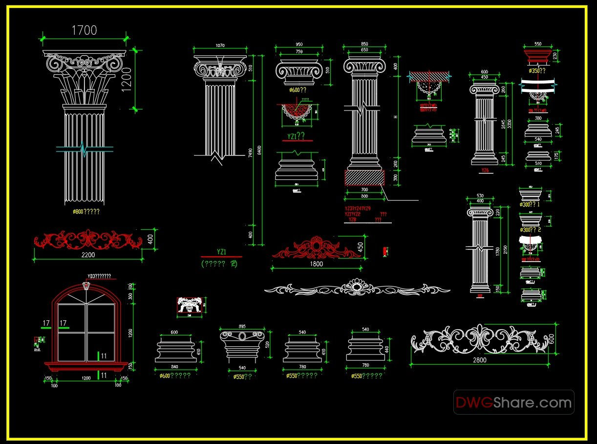 Wallpaper #qJy34JIBZHQxiYara7ci286 86neoclassical Style Decor Cad Design Elements Free Cad Blocks