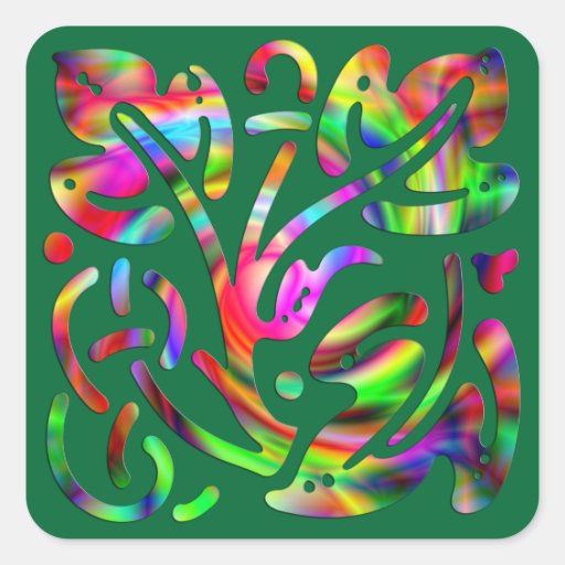 Wallpaper #fbgB3ZIBJvJKYCmECv7211 Colorful Abstract Sticker Zazzle