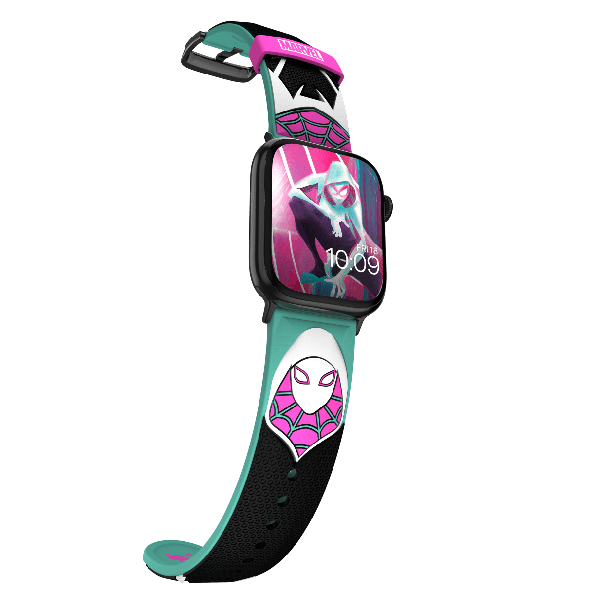 Wallpaper #H_SpOZMBKFX8bn3rSXeg53 Marvel Ghost Spider Gwen Stacey 3D Apple Watch Strap Mobyfox