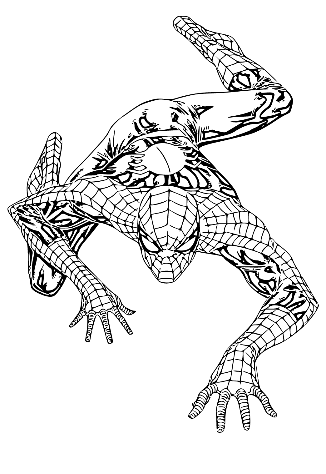 Wallpaper #DV7hMpMBborbLbczI2Dj441 Free Printable Spiderman Sneak Up Coloring Page Sheet and Picture for