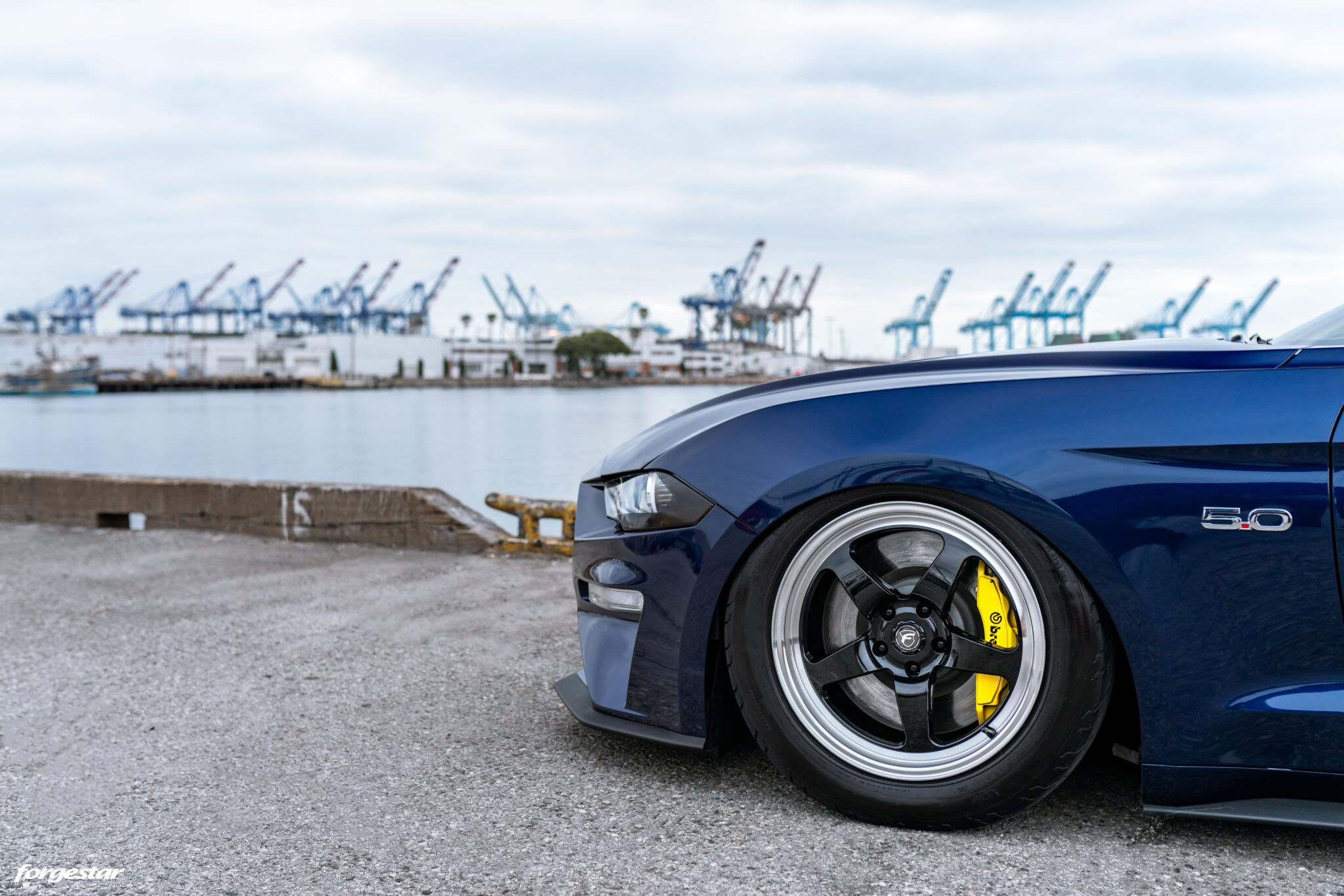 Wallpaper #XGdkC5MBSpphPi3-VNnn228 Antimatter Blue Mustang GT Ready for the Track with Forgestar D5