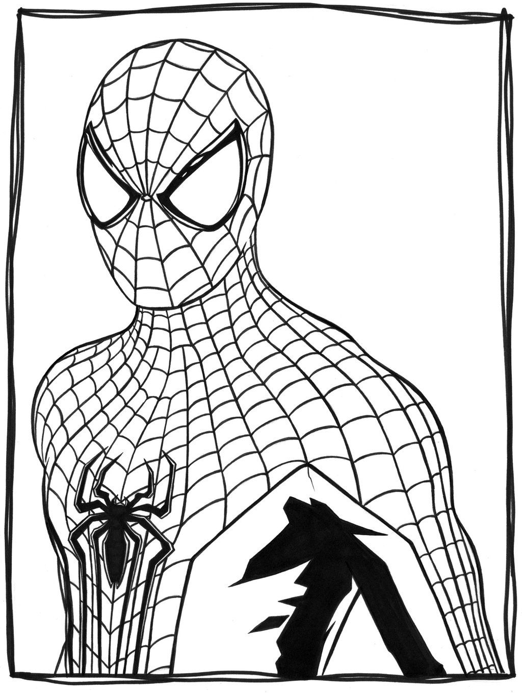 Wallpaper #EGck85IBSpphPi3-gXSg98 Spider Man Line Drawing Tips and Tricks Peepsburghcom