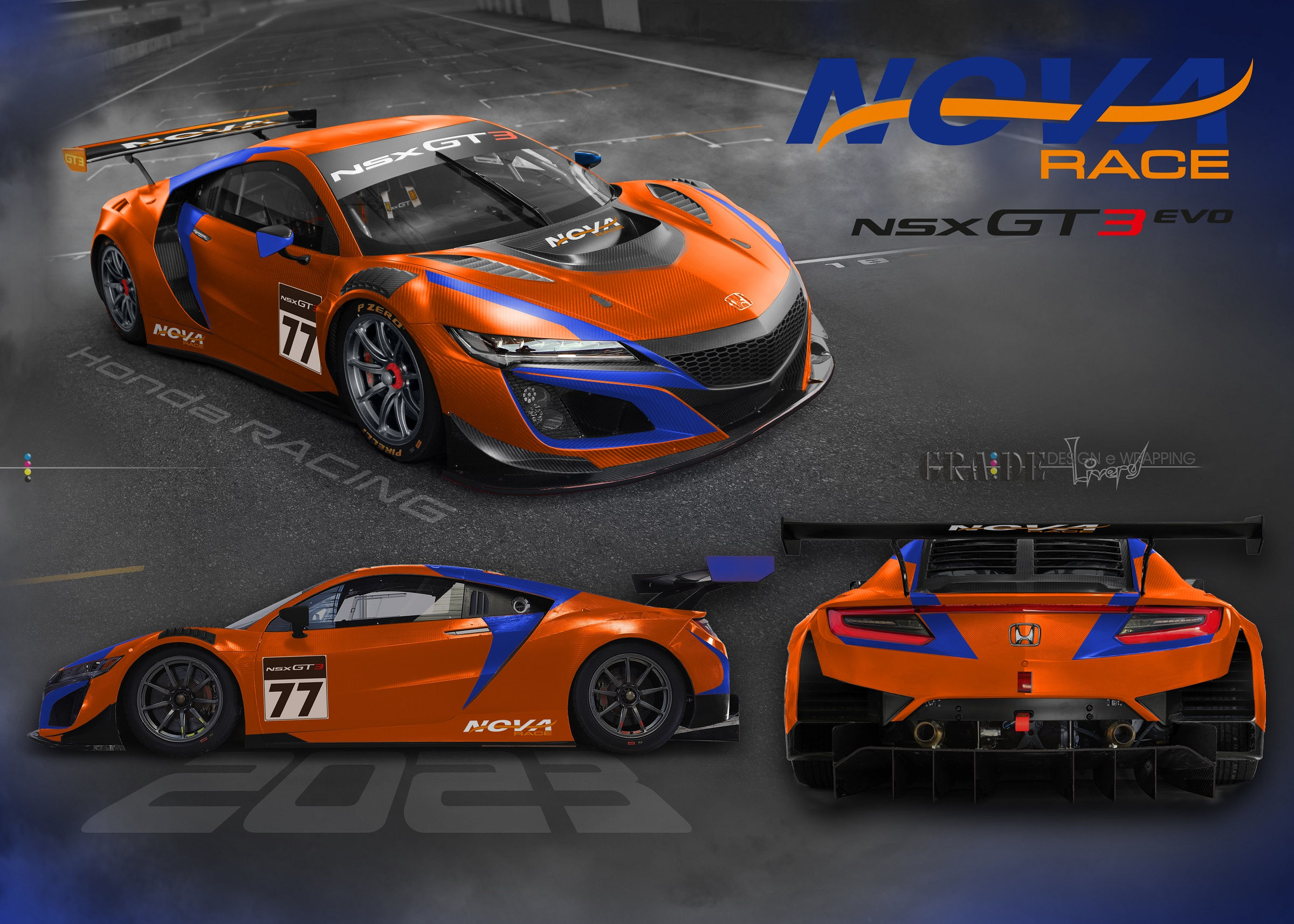 Wallpaper #XmdO75IBSpphPi3-E2Ft83 Honda Nsx Returns to Fanatec GT Grid with Two Car Sprint Cup Entry from