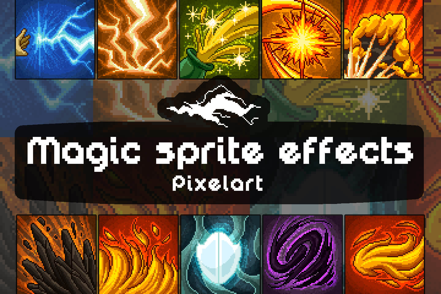 Wallpaper #1Gc765IBSpphPi3-00r613 Pixel Art Magic Sprite Effects and Icons Pack Craftpixnet