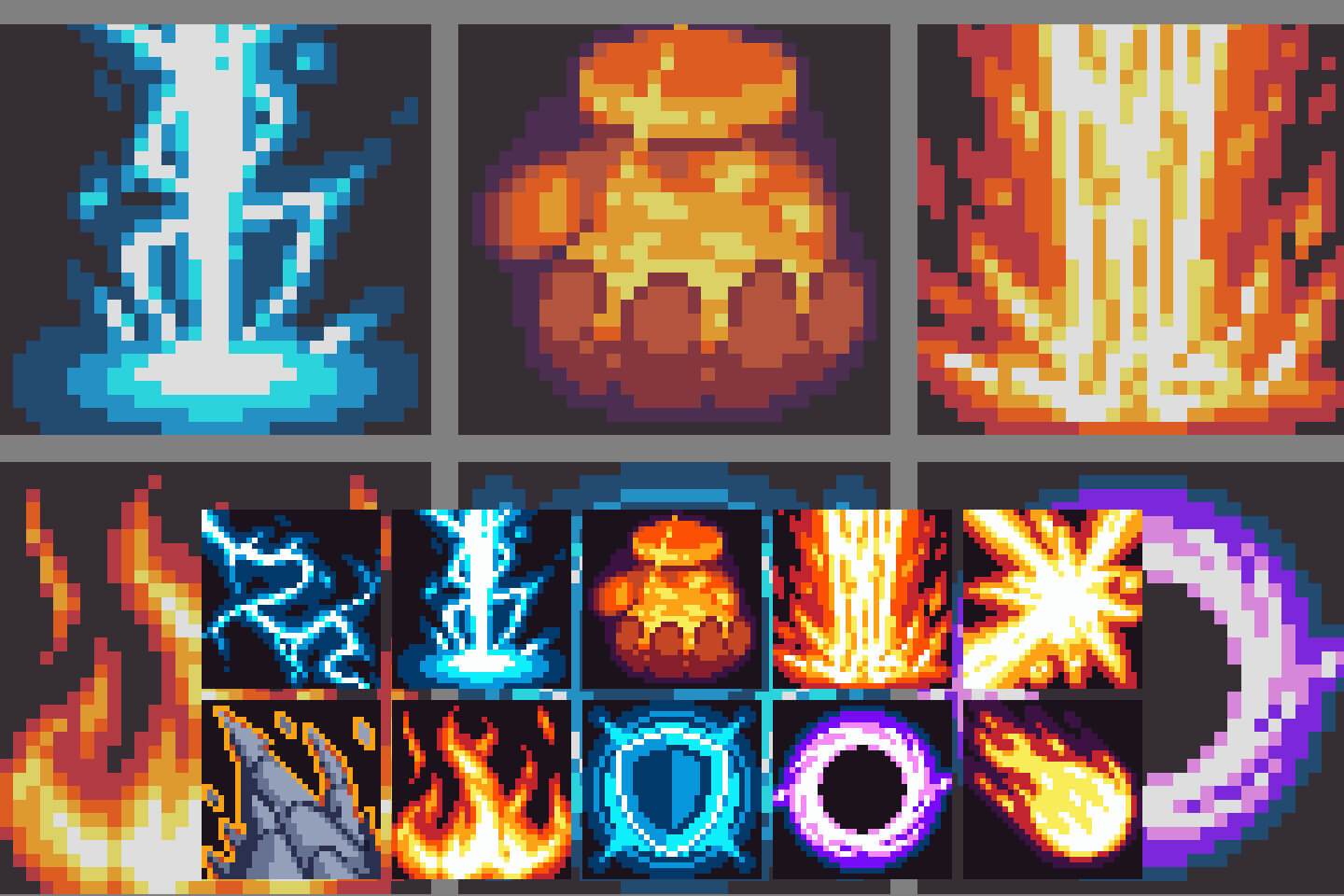 Wallpaper #1Gc765IBSpphPi3-00r63 10 Magic Sprite Sheet Effects Pixel Art Images and Photos Finder