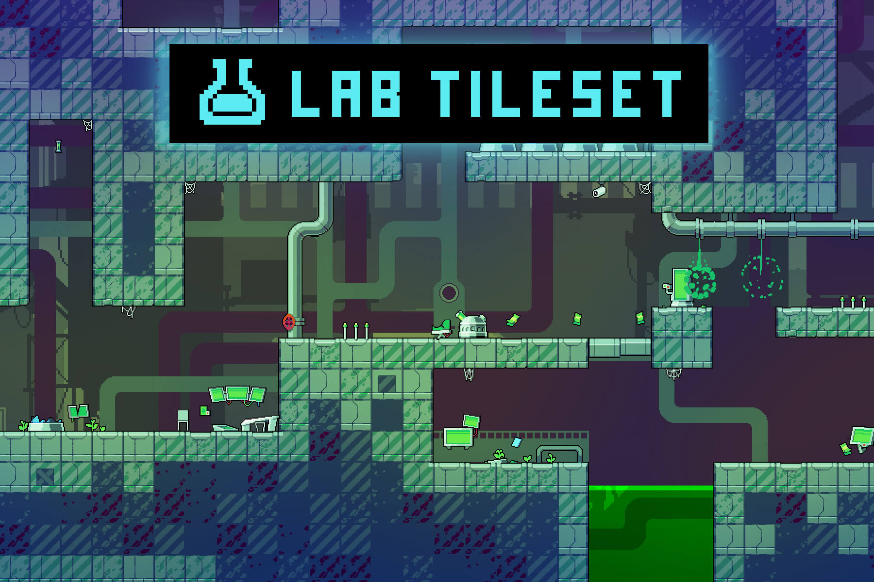Wallpaper #chldGI8BtGB6xQ78YHF737 Lab Game Tileset Pixel Art Download Pack Craftpixnet